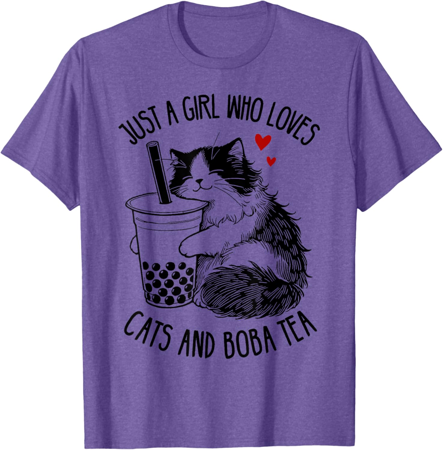 Cute Ragdoll Cat Lover T-Shirt for Girls Who Love Cats and Boba Tea - 5