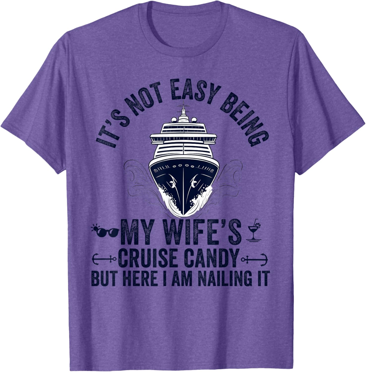 Funny Cruise Candy Husband T-Shirt - Perfect Gift for Wives and Dads - 9