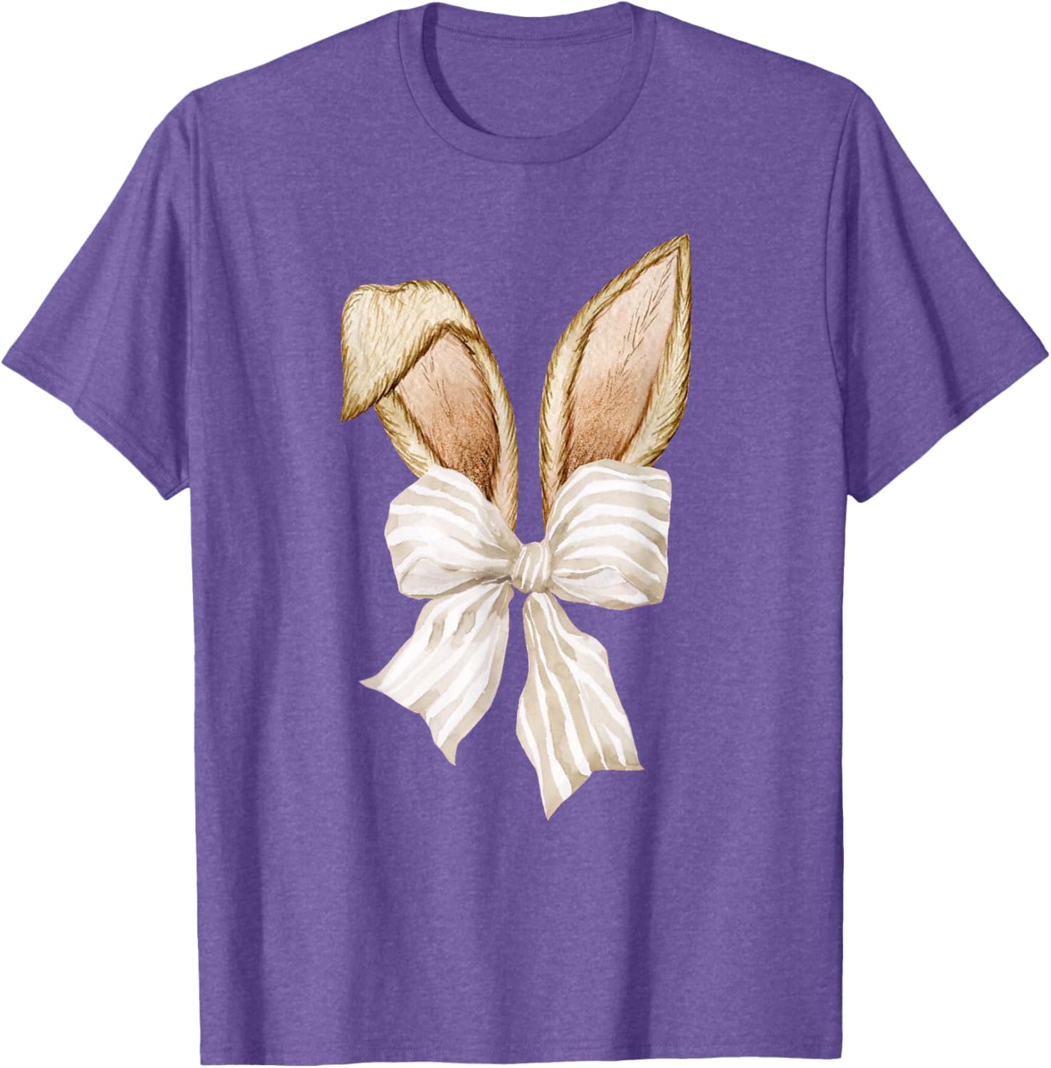 Coquette Bow Bunny Ears Rabbit Retro Easter Day T-Shirt for Kids - 12