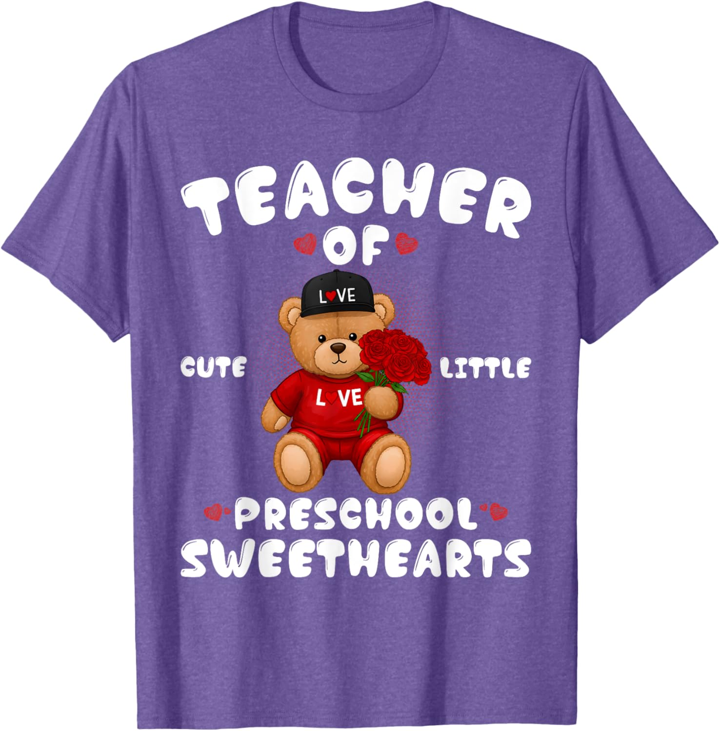 Cute Valentine's Day T-Shirt for Preschool Teachers in Love - 9