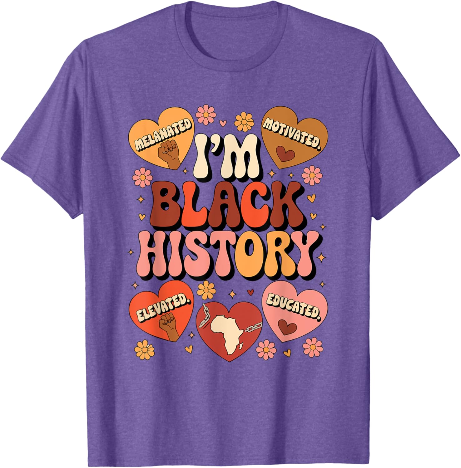 Black History Pride Afro Motivation T-Shirt for Empowered Style - 23