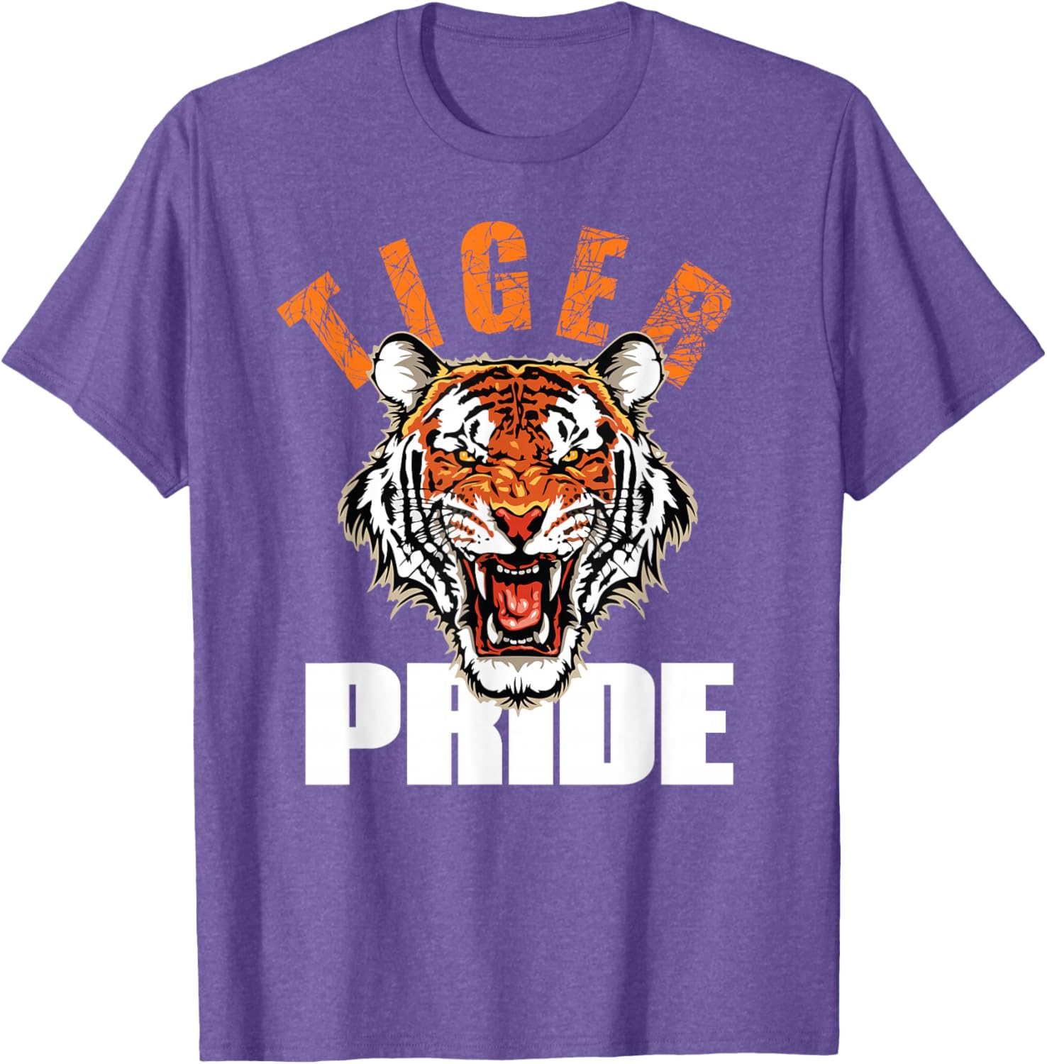 Retro Vintage Tiger Pride Mascot T-Shirt for School Sports Team Fans - 1