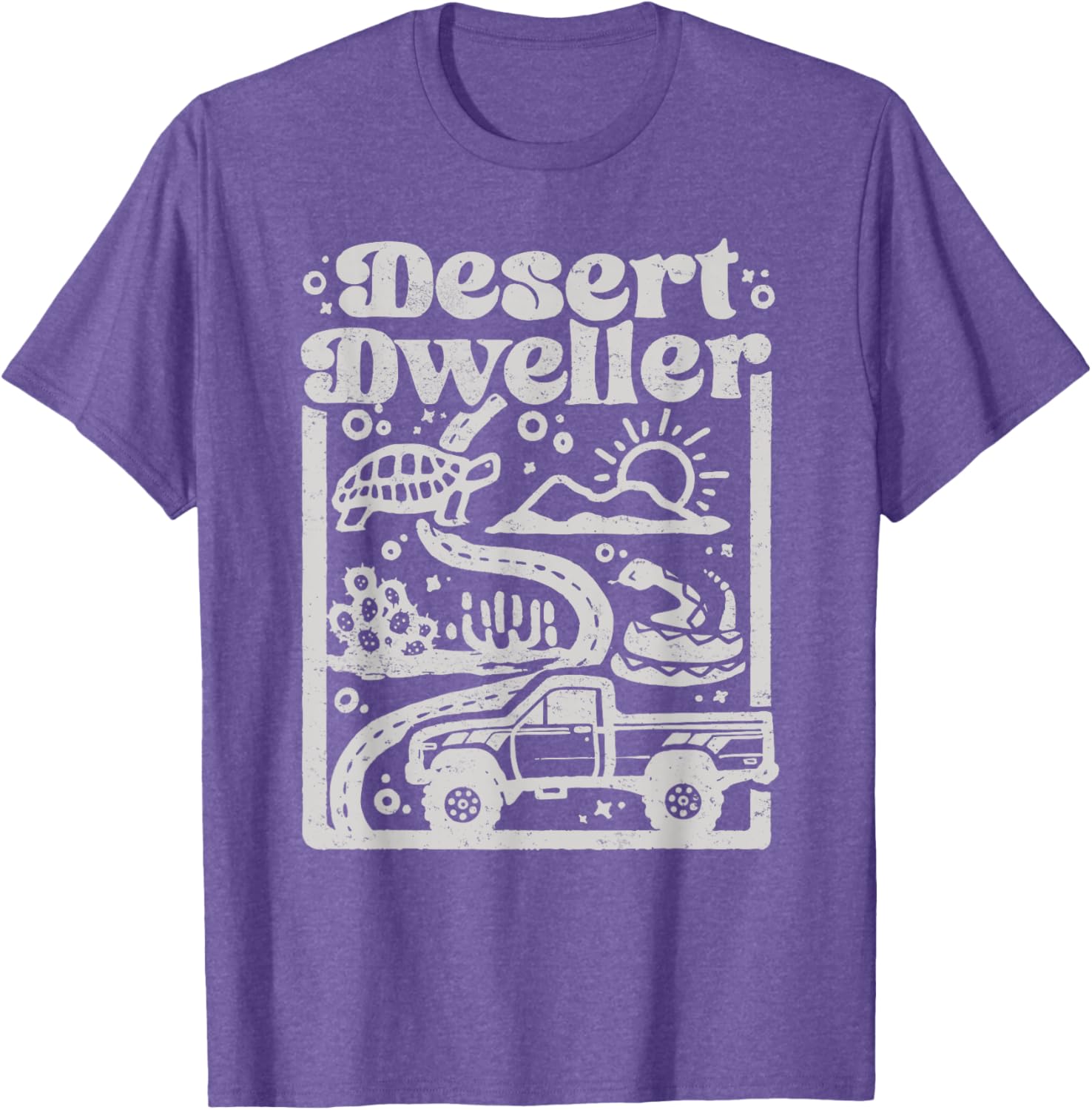 Vintage Desert Dweller Mountain Tee for Vehicle Lovers - Stylish T-Shirt - 14