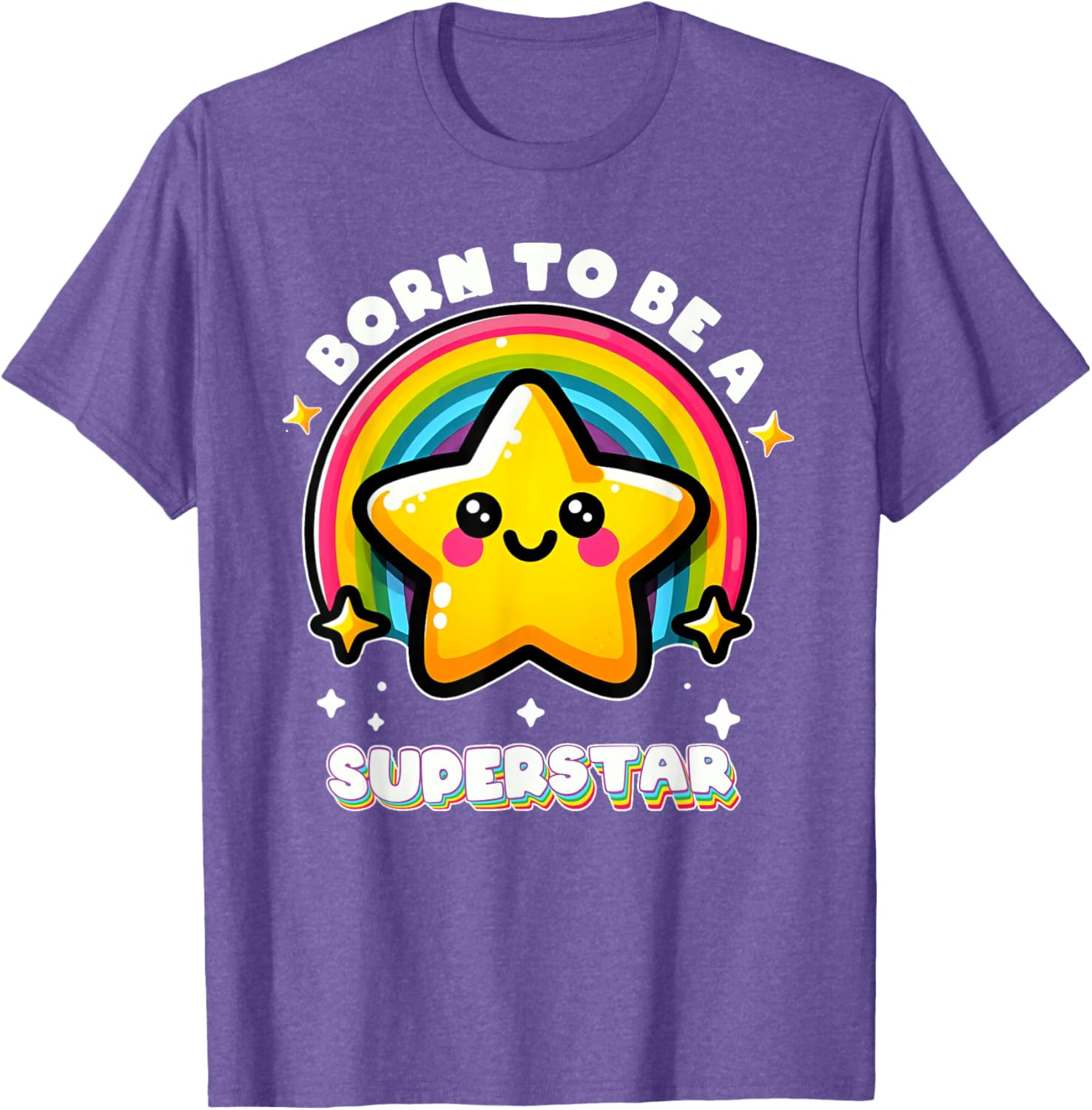 Funny Rainbow Kawaii Star Kids T-Shirt I'm Going To Be A Superstar - 20