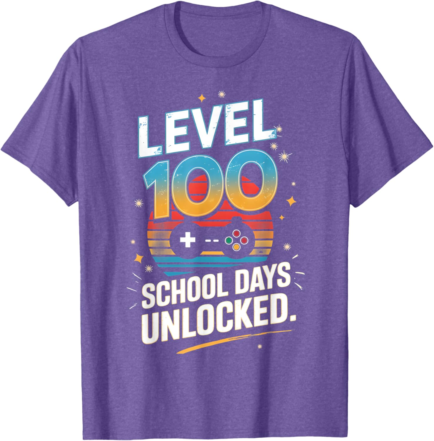 100 Days of School Unlocked T-Shirt Fun Gift for Students and Kids - 24