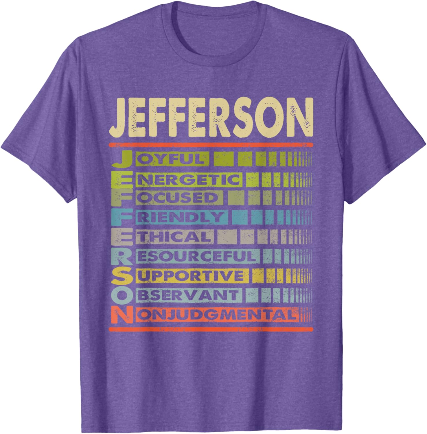 Jefferson Family Name Team T-Shirt Perfect for Family Gatherings - 12