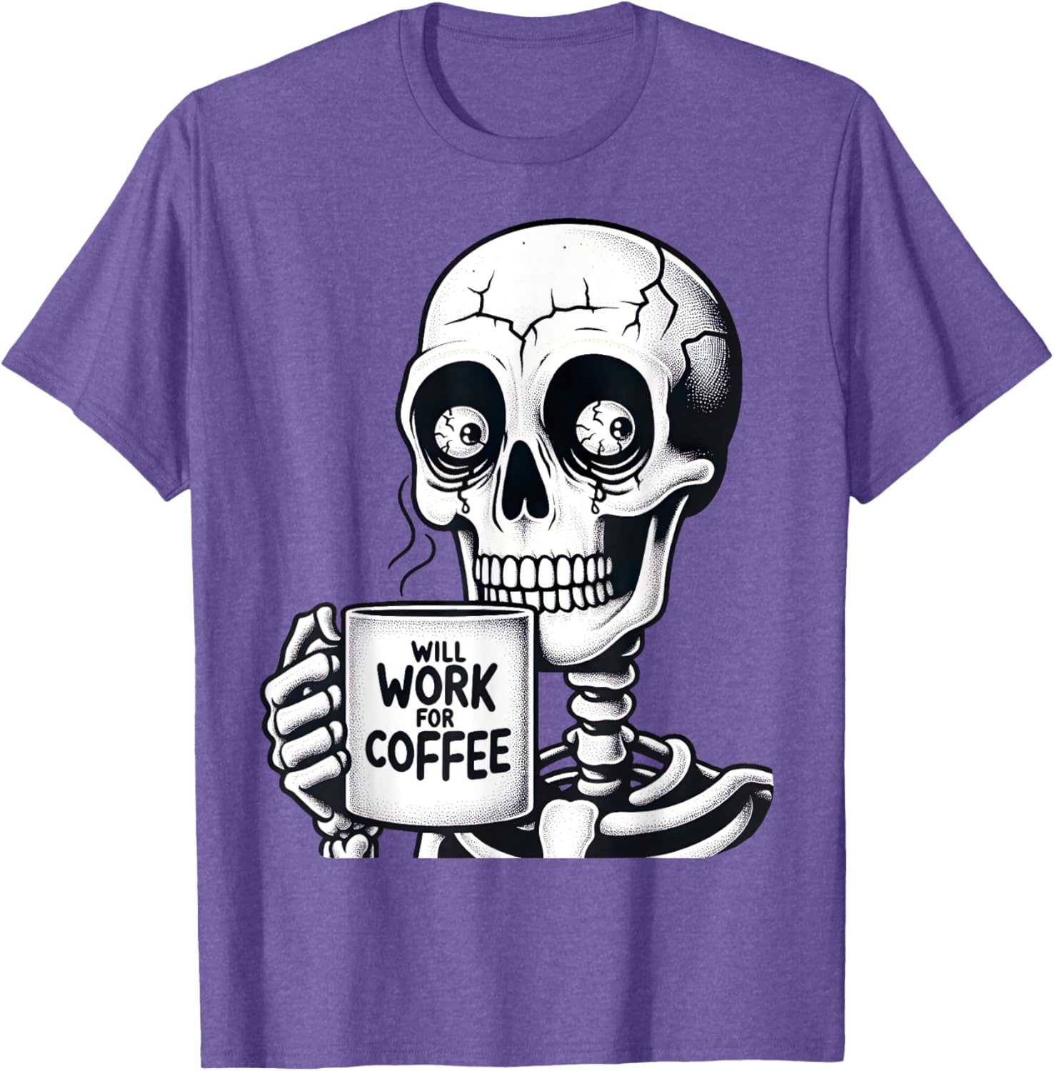 Funny Skeleton Coffee Lover T-Shirt - Perfect Gift for Caffeine Fans - 13
