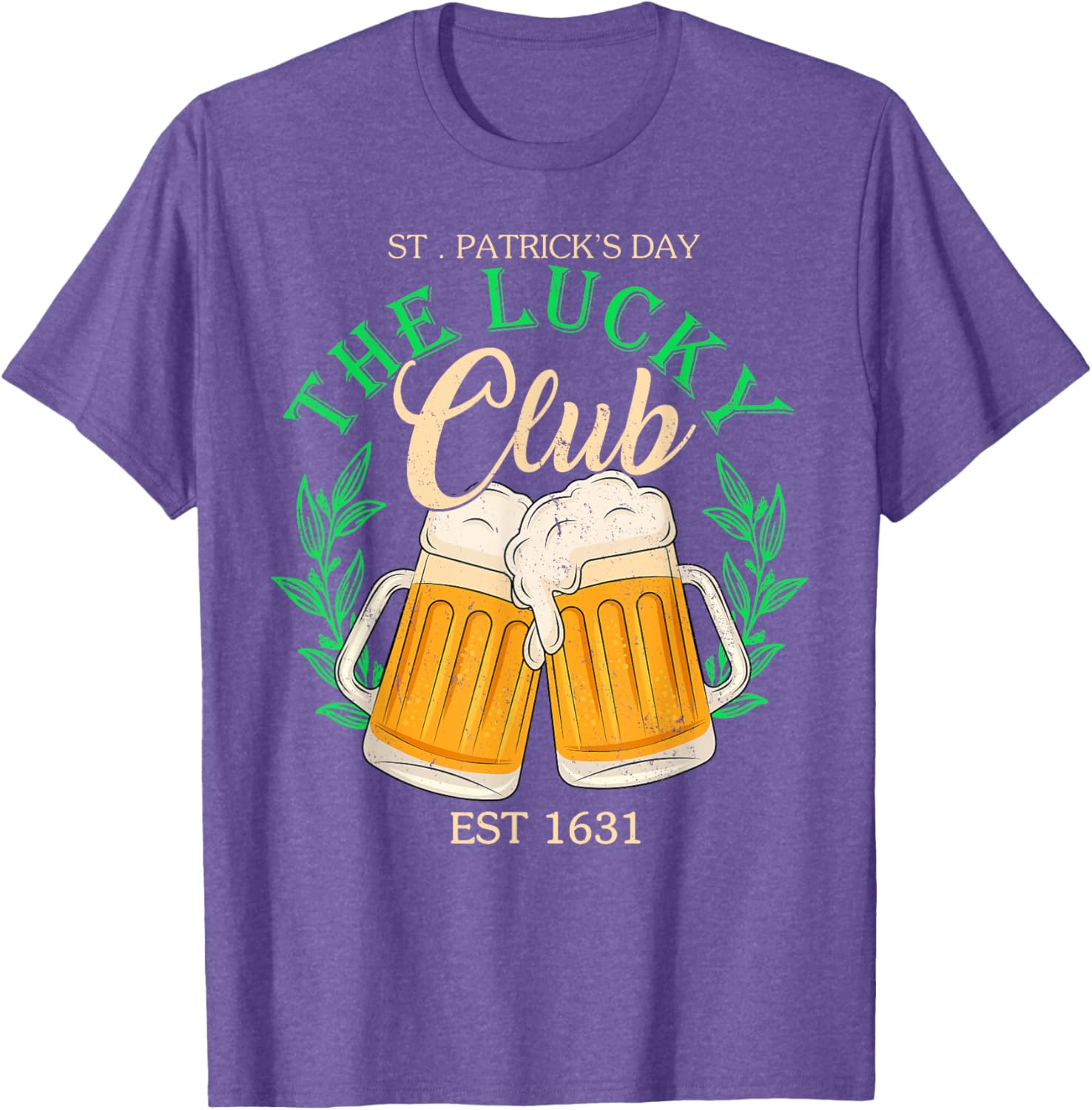 Lucky Club St. Patrick's Day Beer T-Shirt for Irish Group Fun - 11