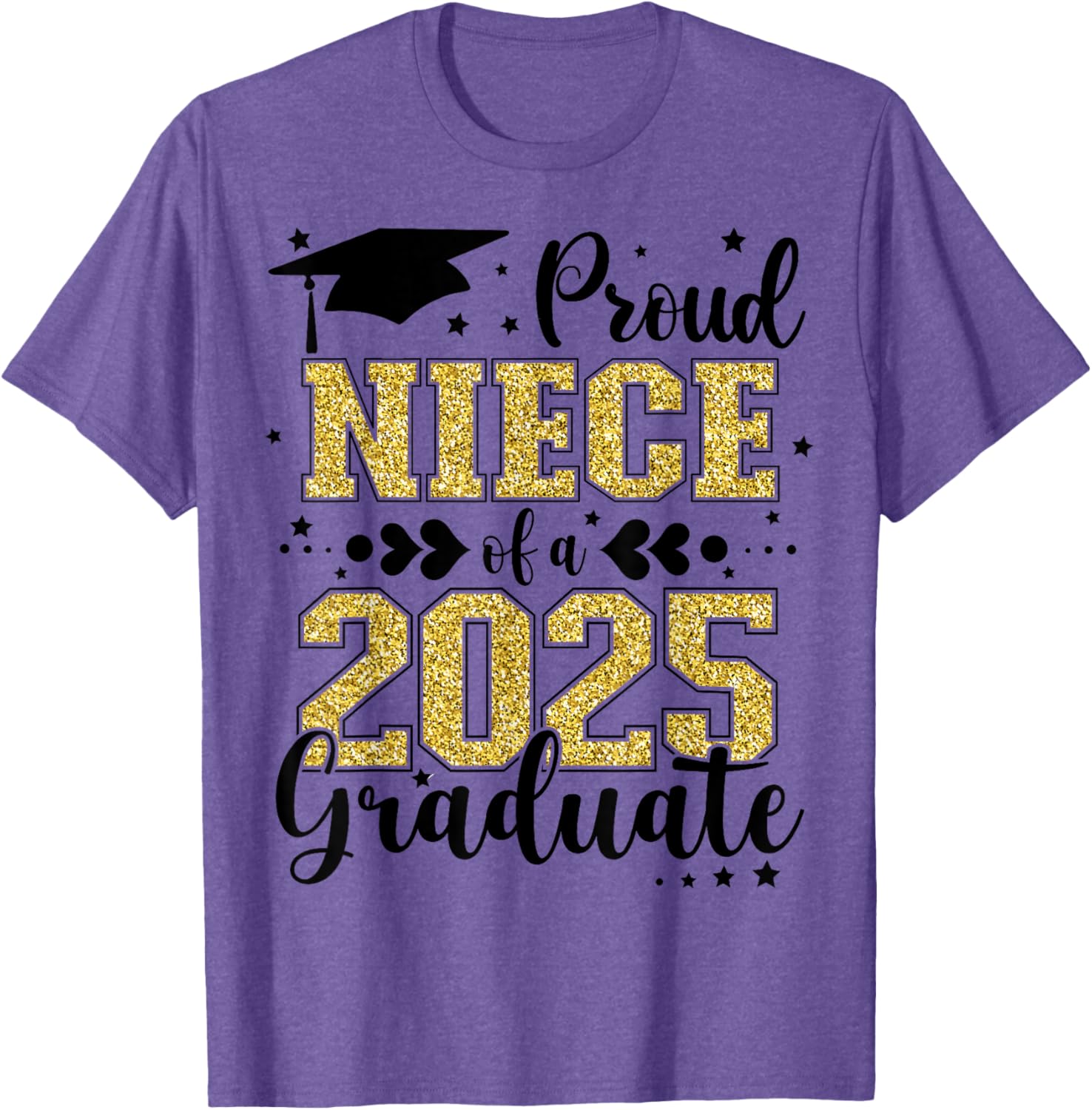 Proud Niece of Class of 2025 Graduate Senior T-Shirt for Celebrations - 13