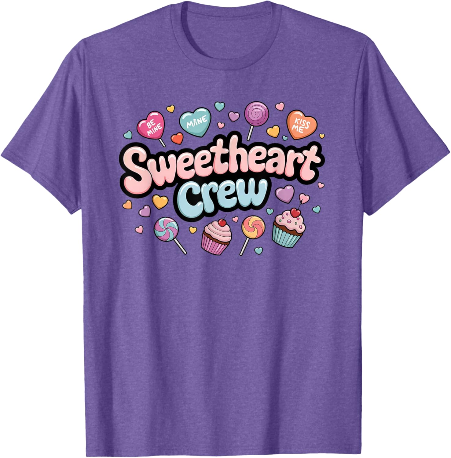 Sweetheart Crew Pastel Candy Cupcake T-Shirt for Fun and Fashion Lovers - 12