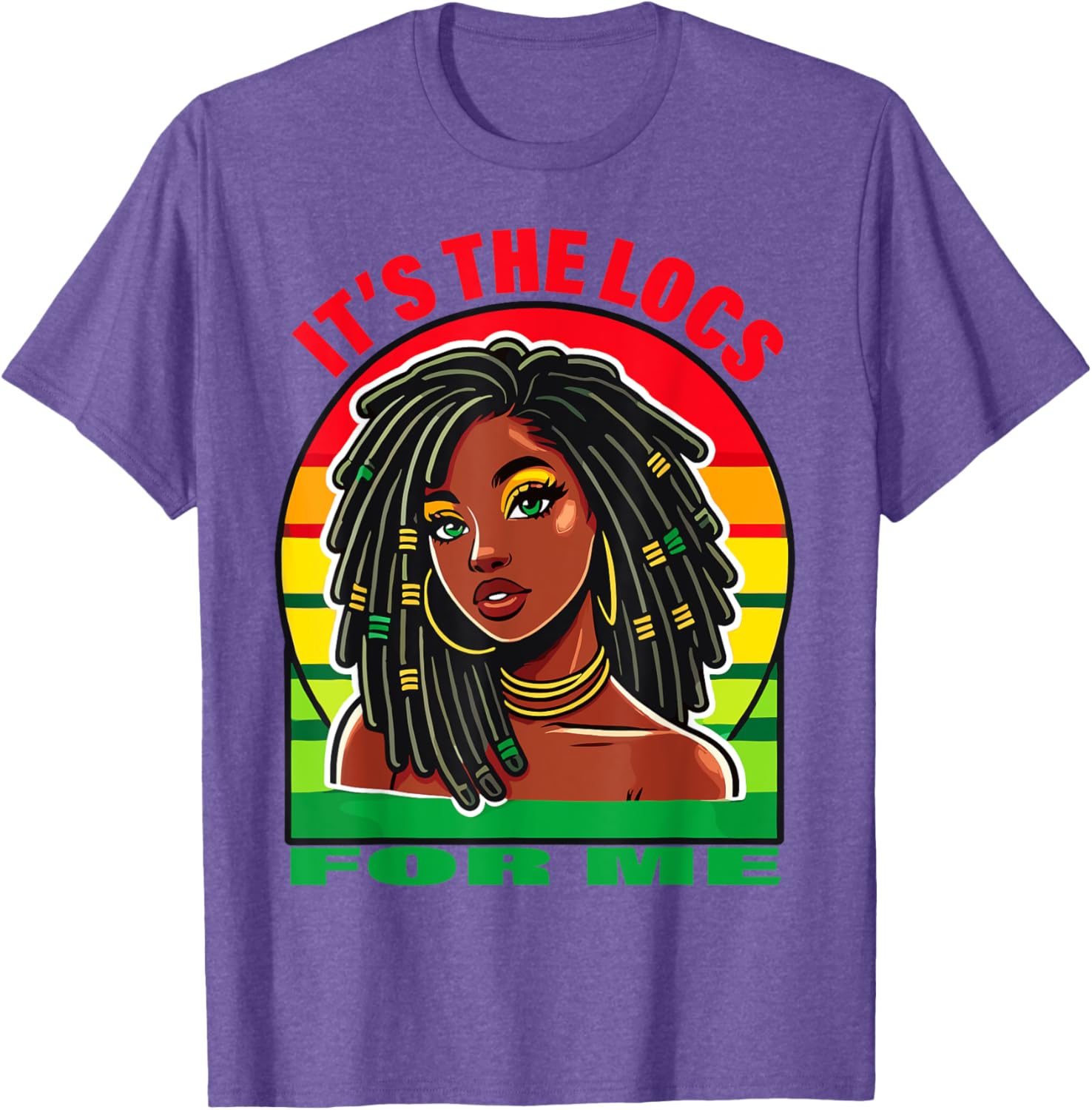 Stylish Dreadlocks Hair Design T-Shirt for Black Women – It's the Locs for Me - 8