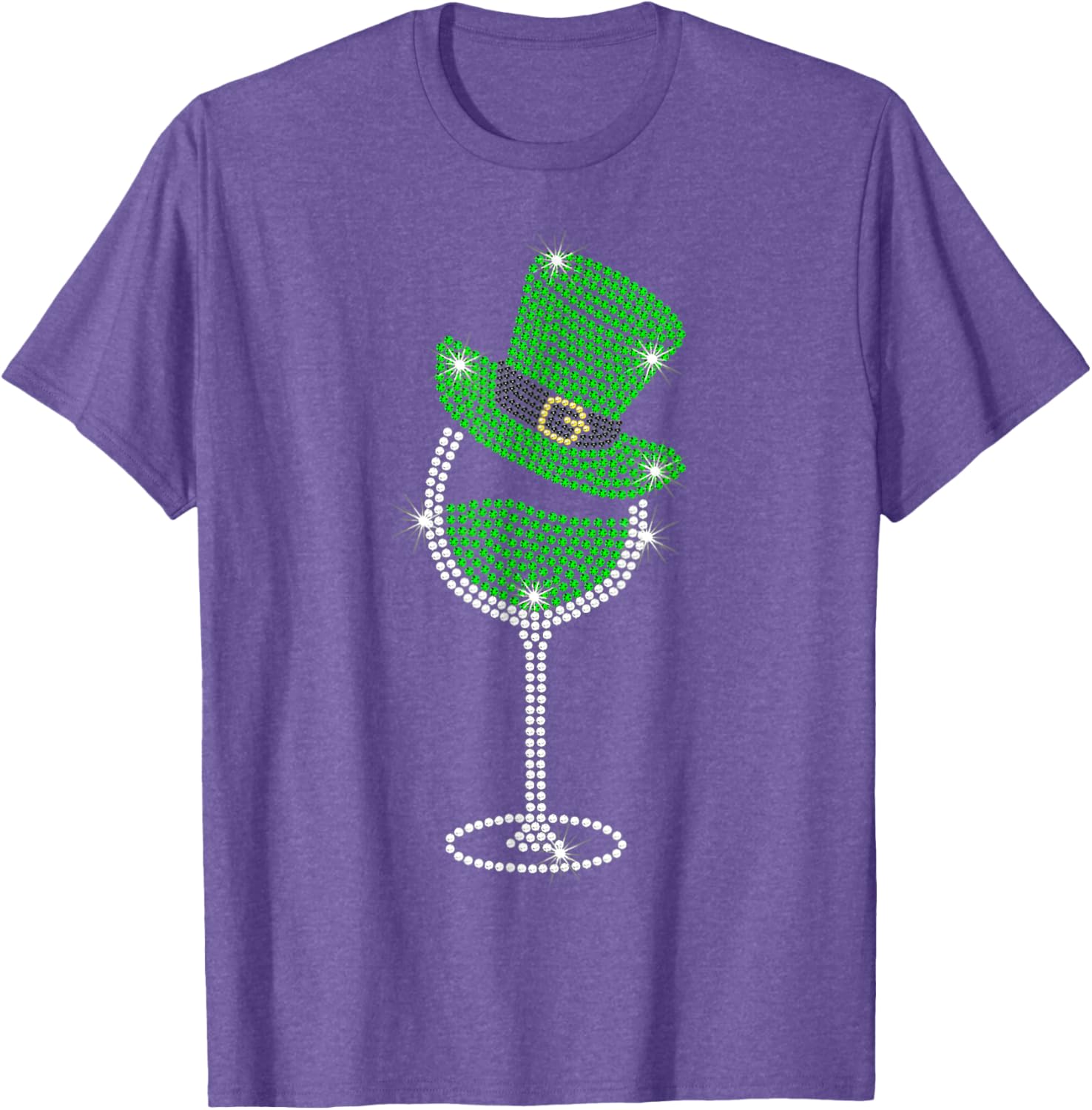 St Patrick's Day Shamrock Wine T-Shirt for Men and Women Celebrate in Style - 11