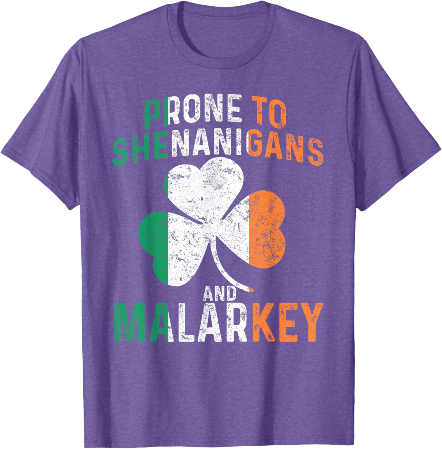 Funny St Patricks Day Boys T-Shirt Prone To Shenanigans And Malarkey - 25