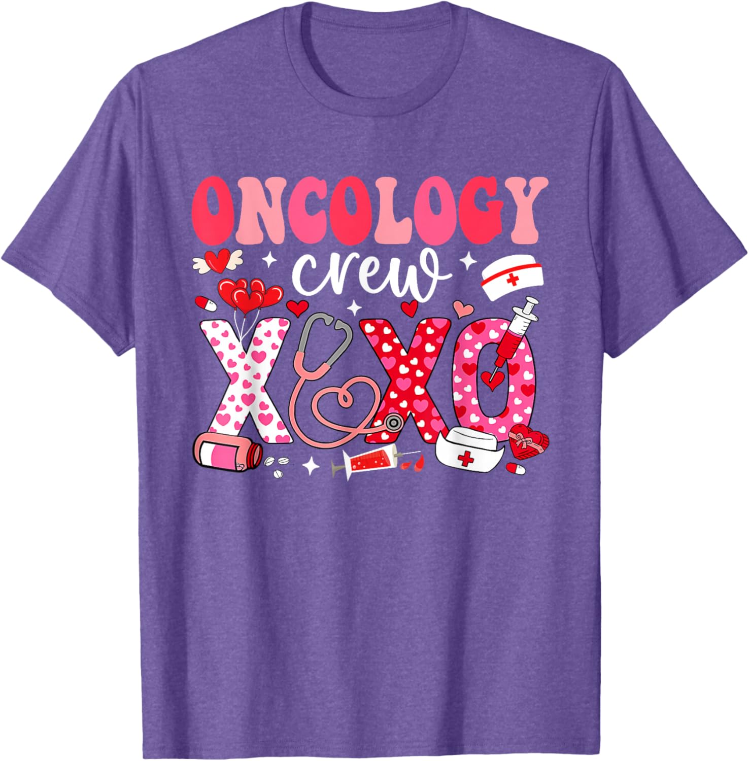 Oncology Nurse Valentines Day T-Shirt for Caring Healthcare Heroes - 15