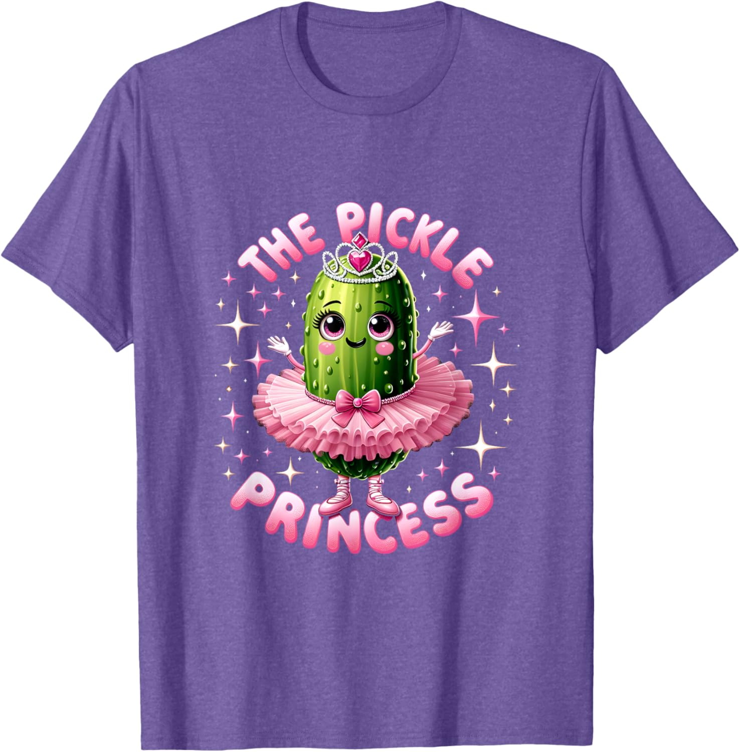 Cute Pickle Princess Ballet T-Shirt for Pickle Lovers and Dancers - 5