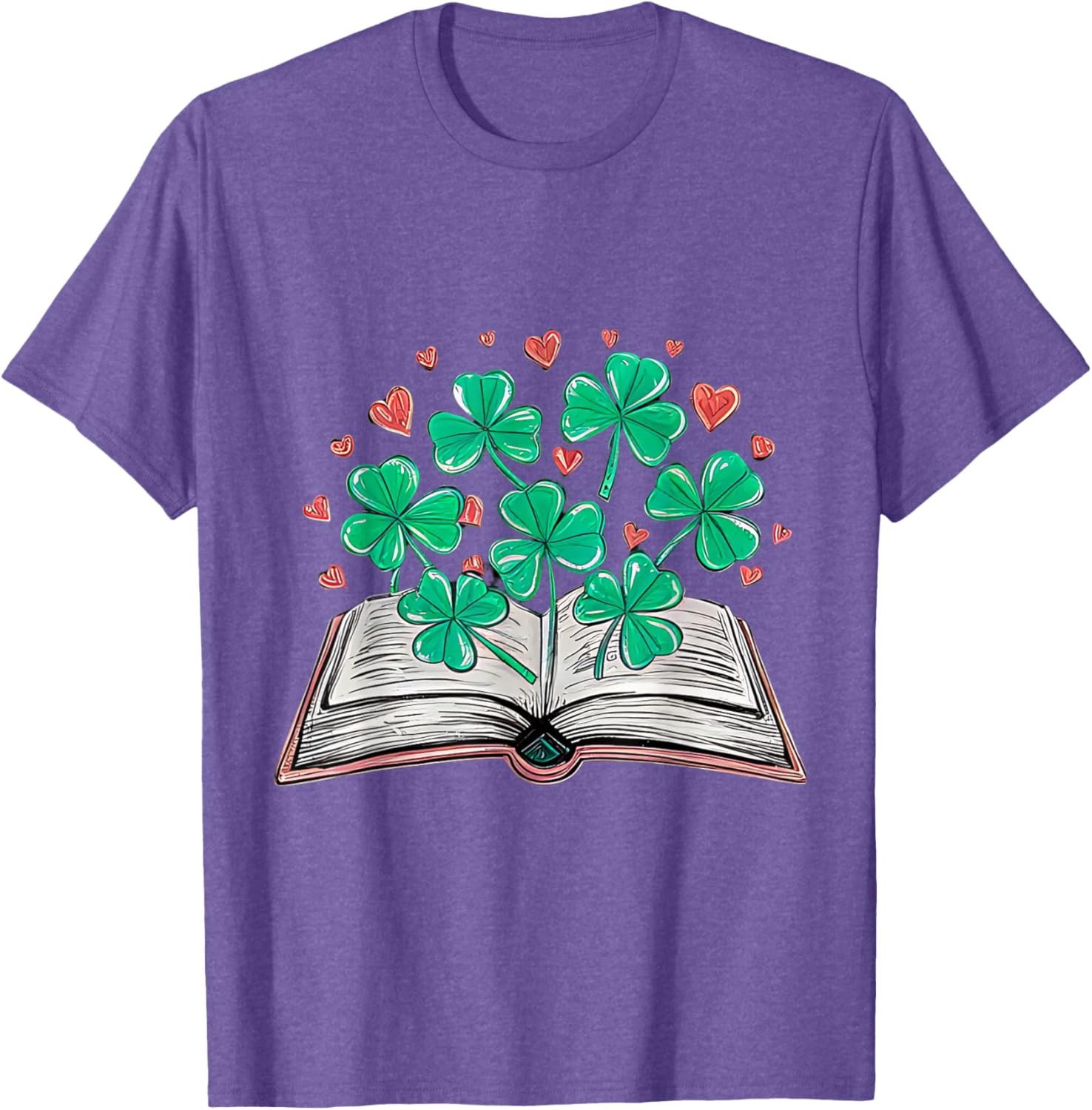 St Patricks Day Shamrock T-Shirt for Book Loving Librarians - 6