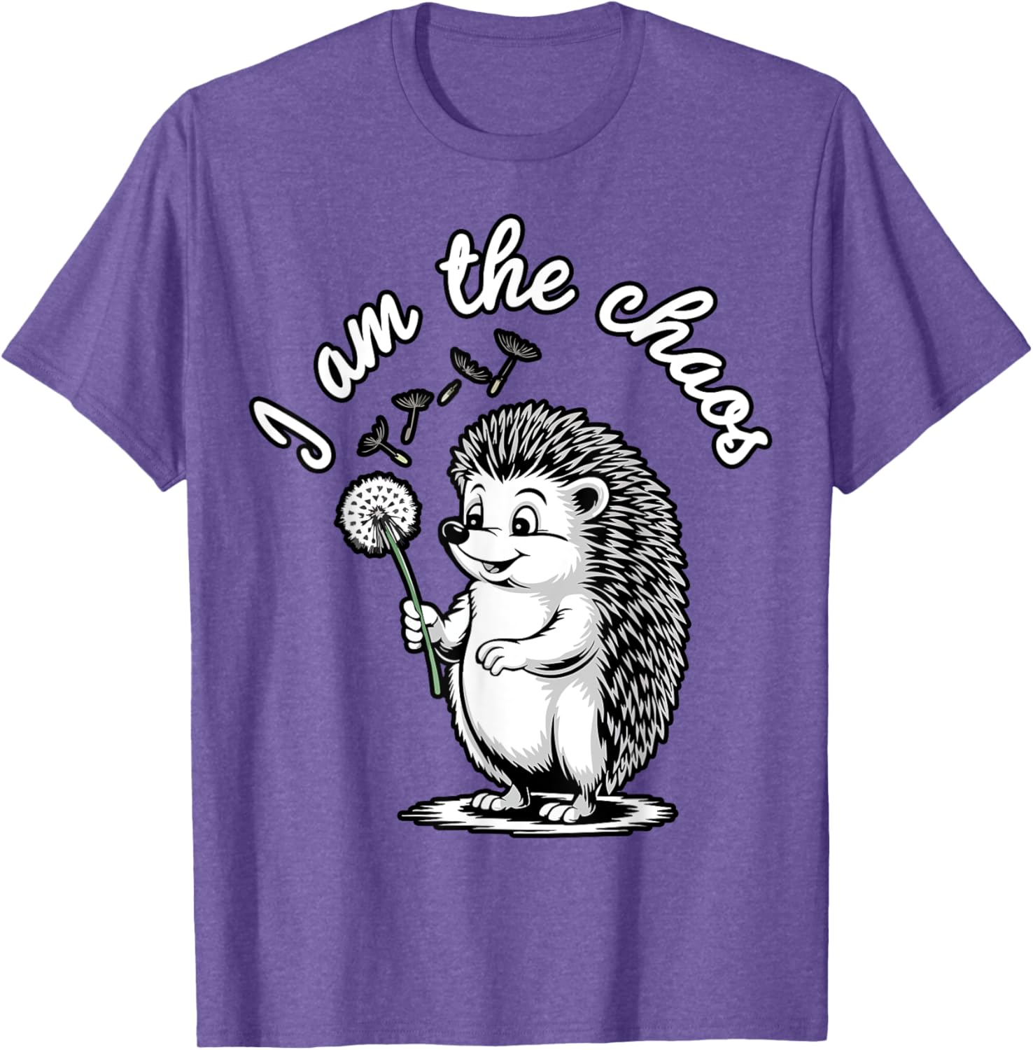 Funny Hedgehog Dandelion T-Shirt for Sarcastic Animal Lovers - 6