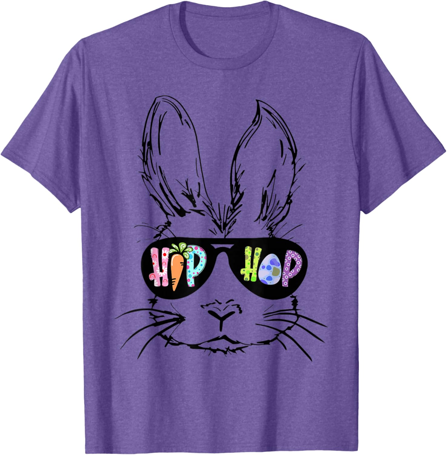 Hip Hop Bunny in Sunglasses Funny Easter T-Shirt for Rabbit Lovers - 13