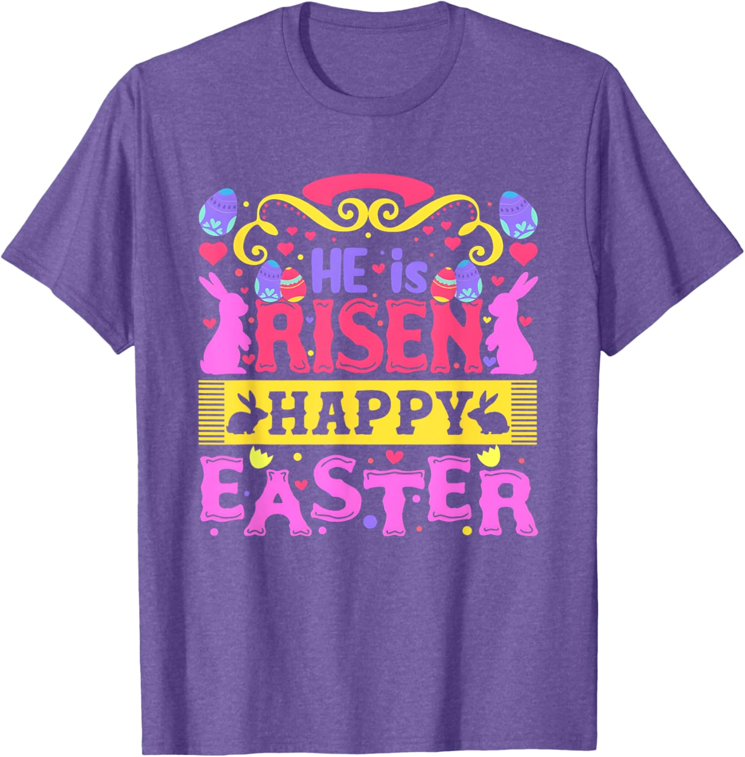 He Is Risen Happy Easter Women's T-Shirt for Joyful Celebrations - 12