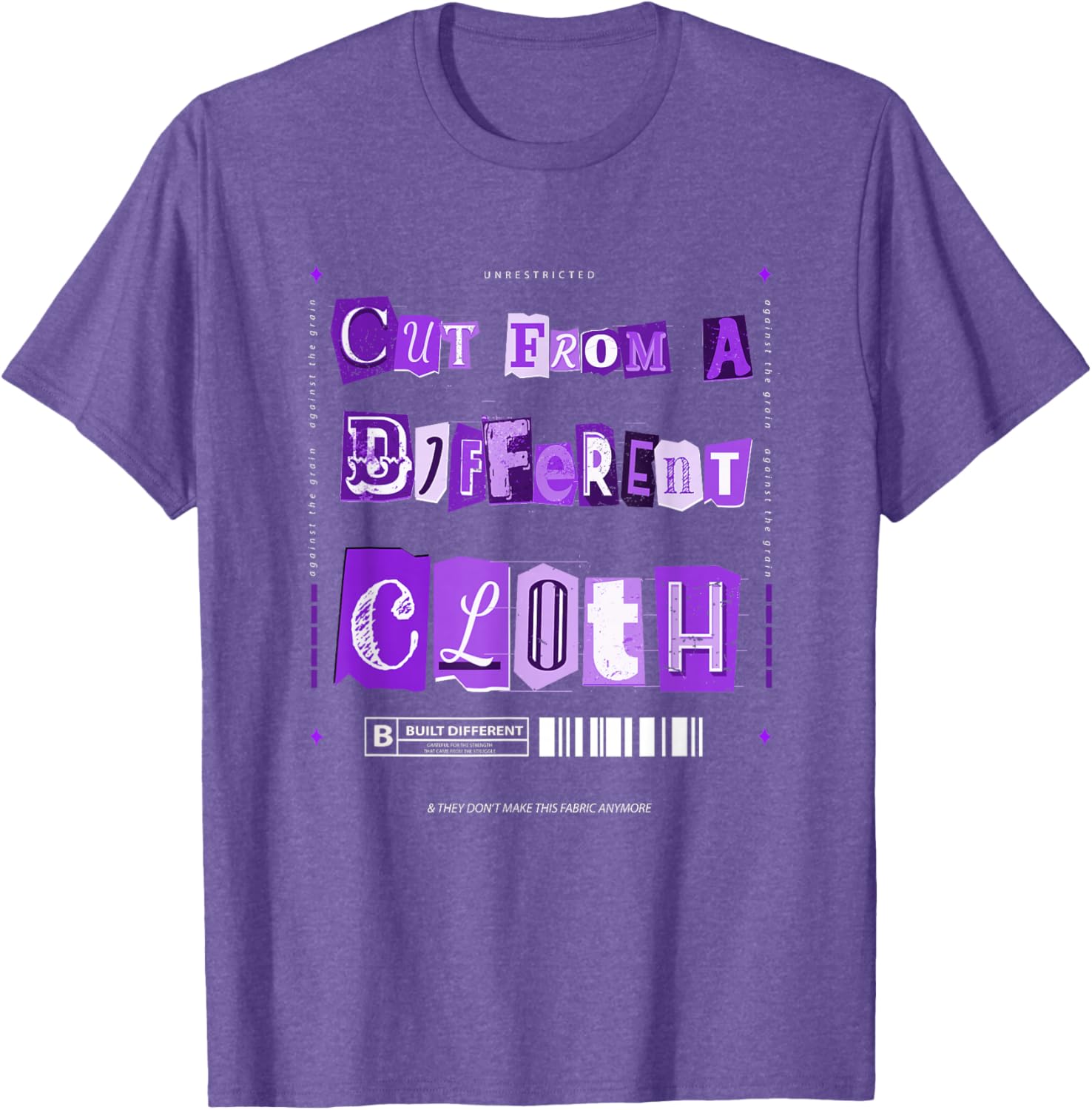 Vibrant Purple Graphic T-Shirt From A Different Cloth for Stylish Comfort - 2