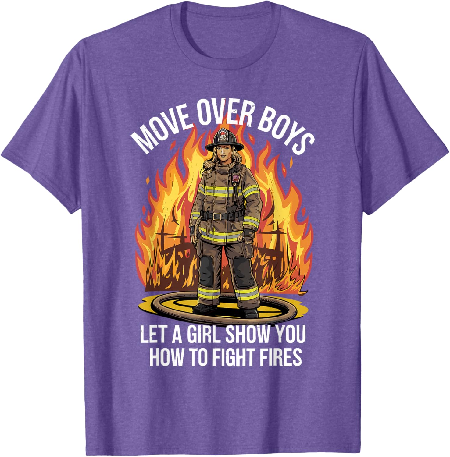 Stylish Firefighter T-Shirt for Women and Girls - Perfect Gift Idea - 16