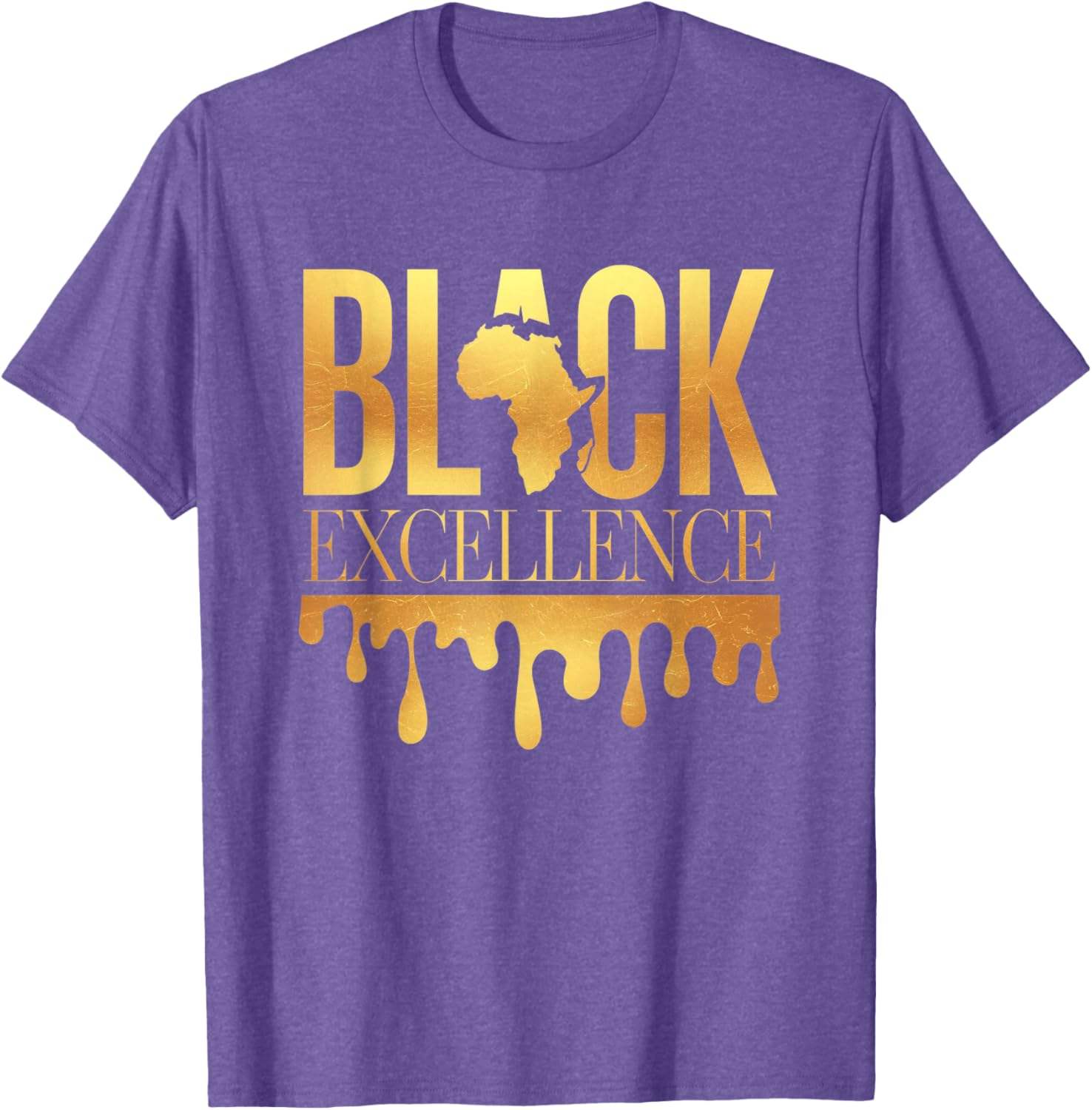 Black Excellence Afro Motivation T-Shirt for Black History Month Celebration - 16