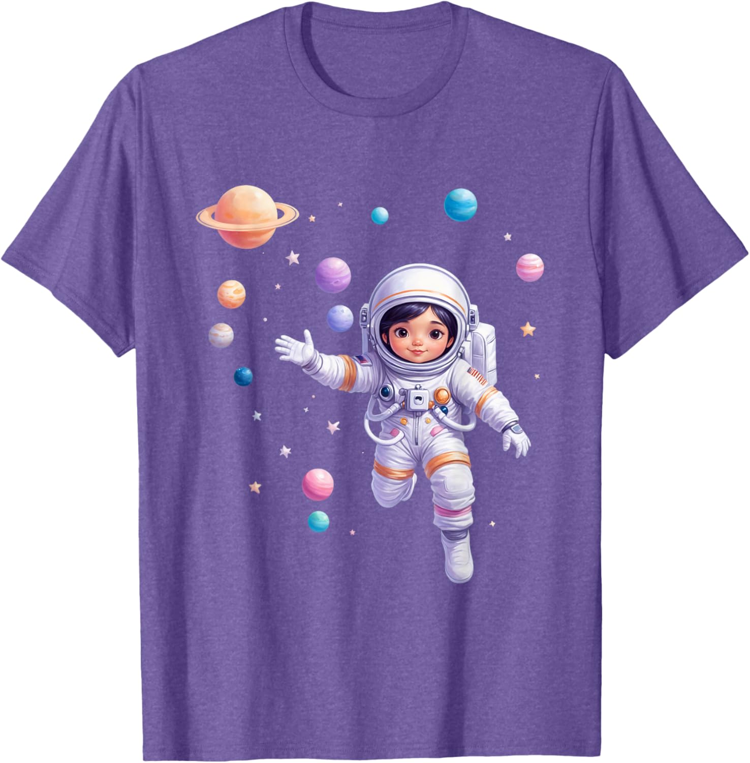 Cute Space Explorer T-Shirt for Future Astronaut Girls - Adorable Design - 29