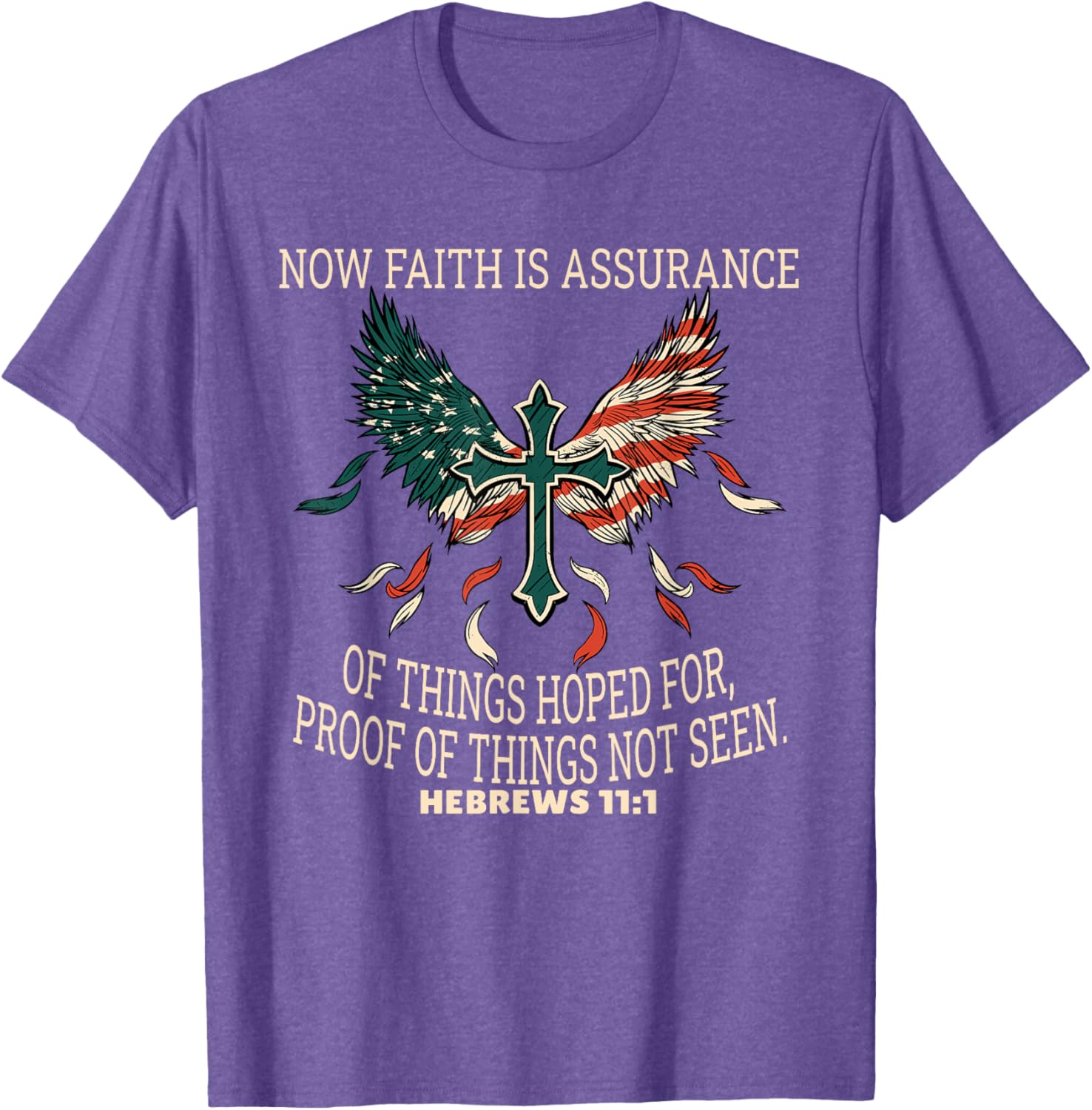 Hebrews 11:1 Faith T-Shirt Inspirational Scripture Apparel for All - 5