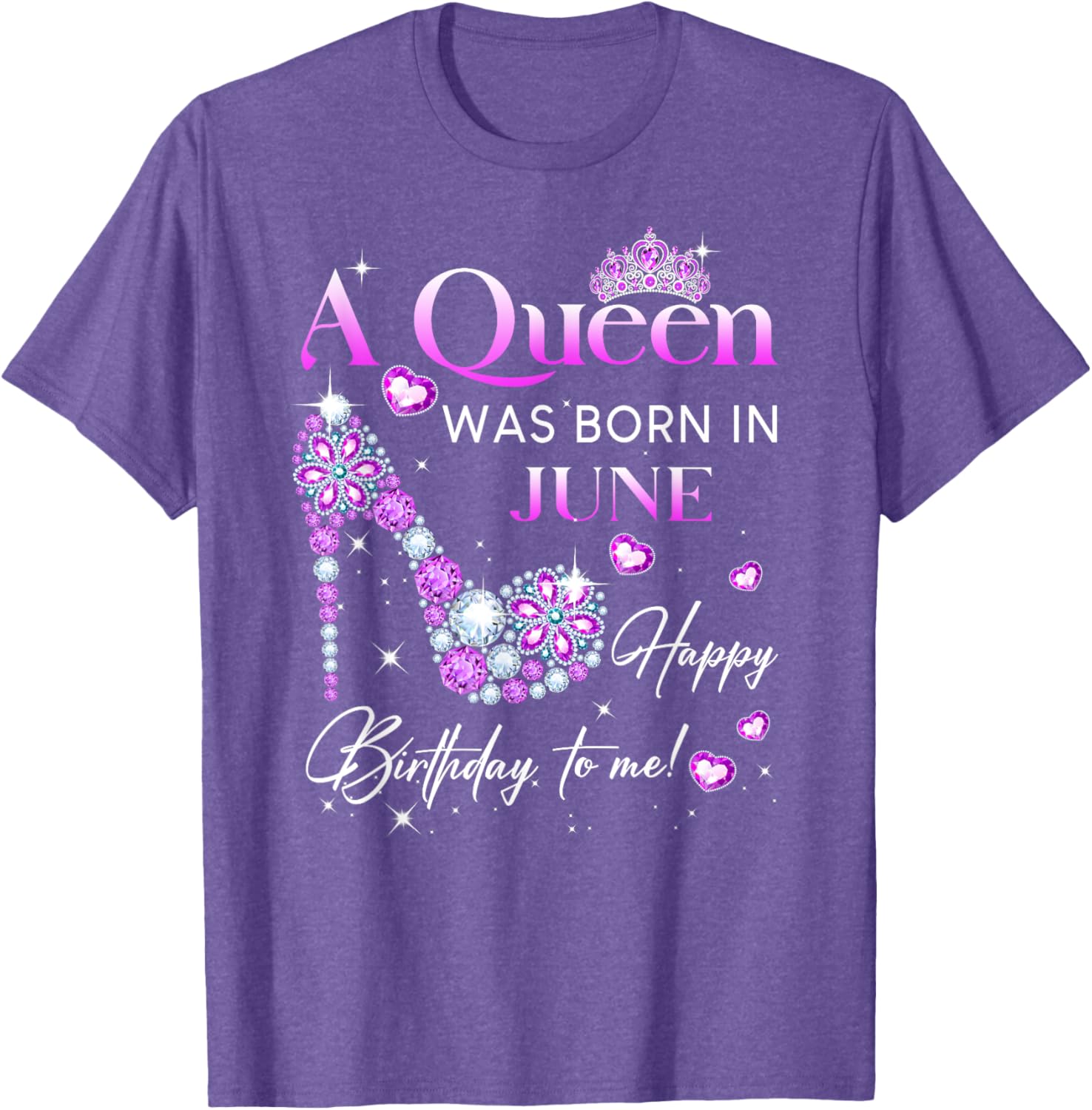 Queen Was Born In June T-Shirt for Women - Perfect Birthday Gift - 14