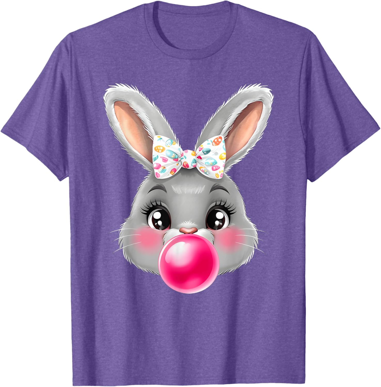 Adorable Bunny Rabbit T-Shirt with Bow Glasses for Cute Style Lovers - 8
