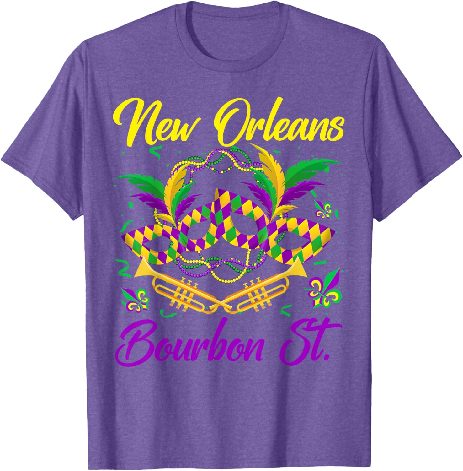Funny NOLA Bourbon Street Mardi Gras T-Shirt for Fat Tuesday Celebrations - 24