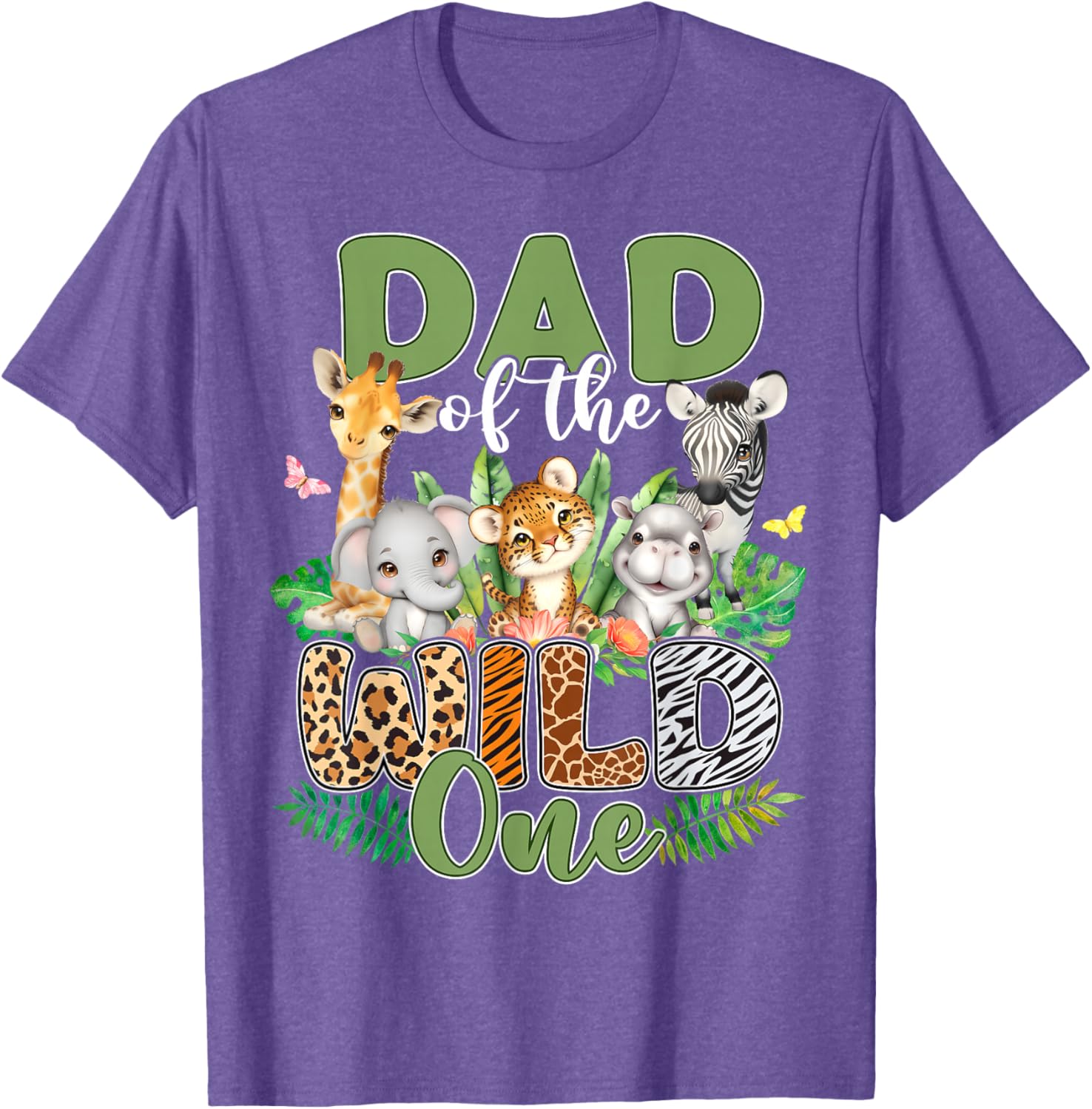 Dad Of The Wild One Safari Family Matching T-Shirt for 1st Birthday - 23