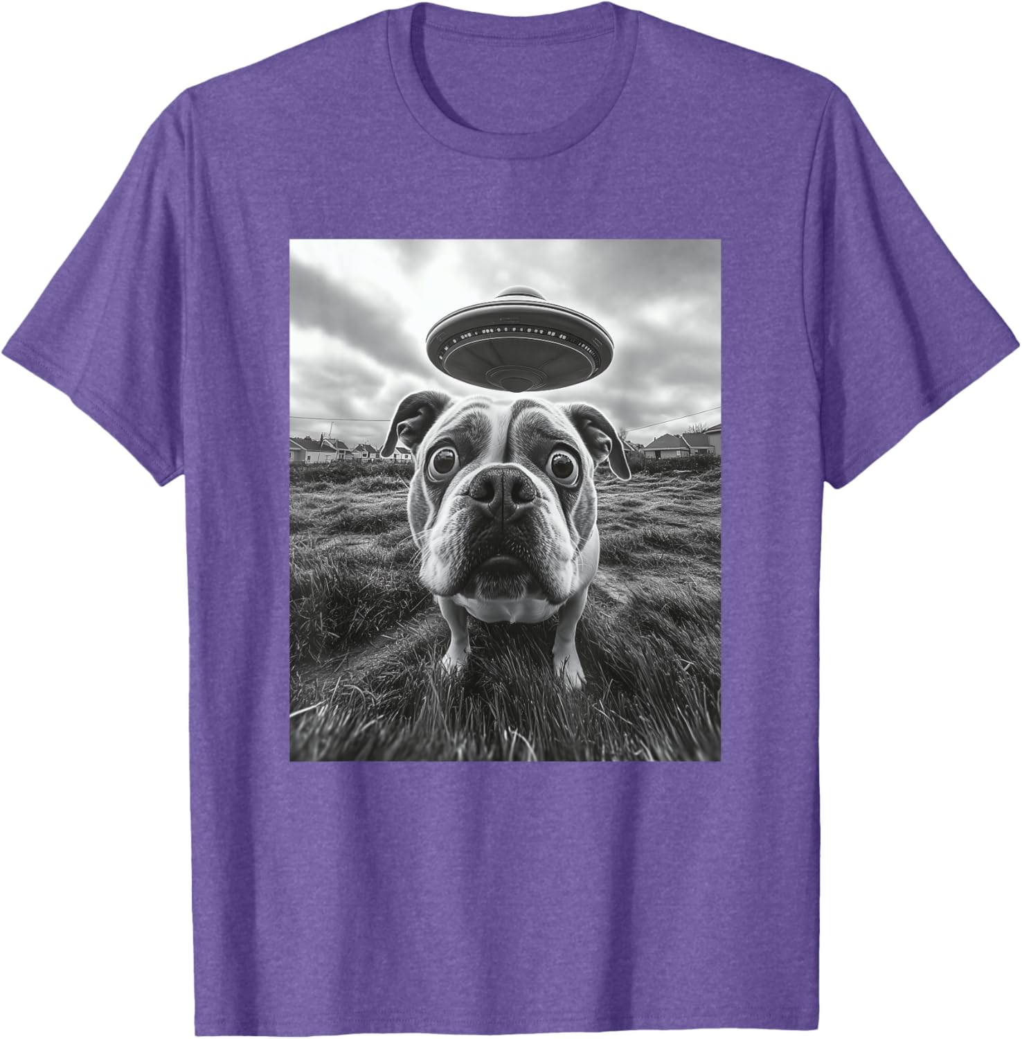 Hilarious English Bulldog UFO Graphic T-Shirt for Dog Lovers of All Ages - 28