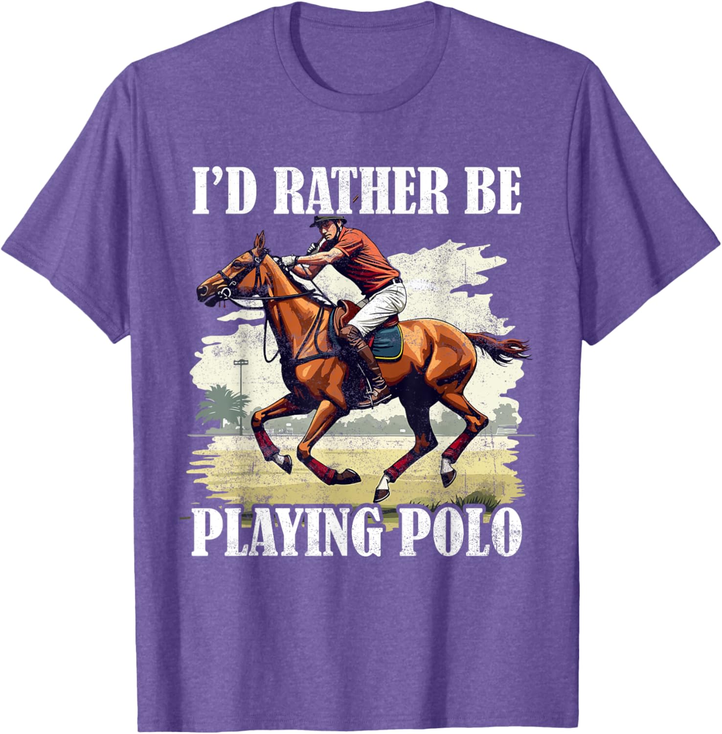 Stylish Polo Player T-Shirt for Equestrian Sports and Horseback Riding - 3