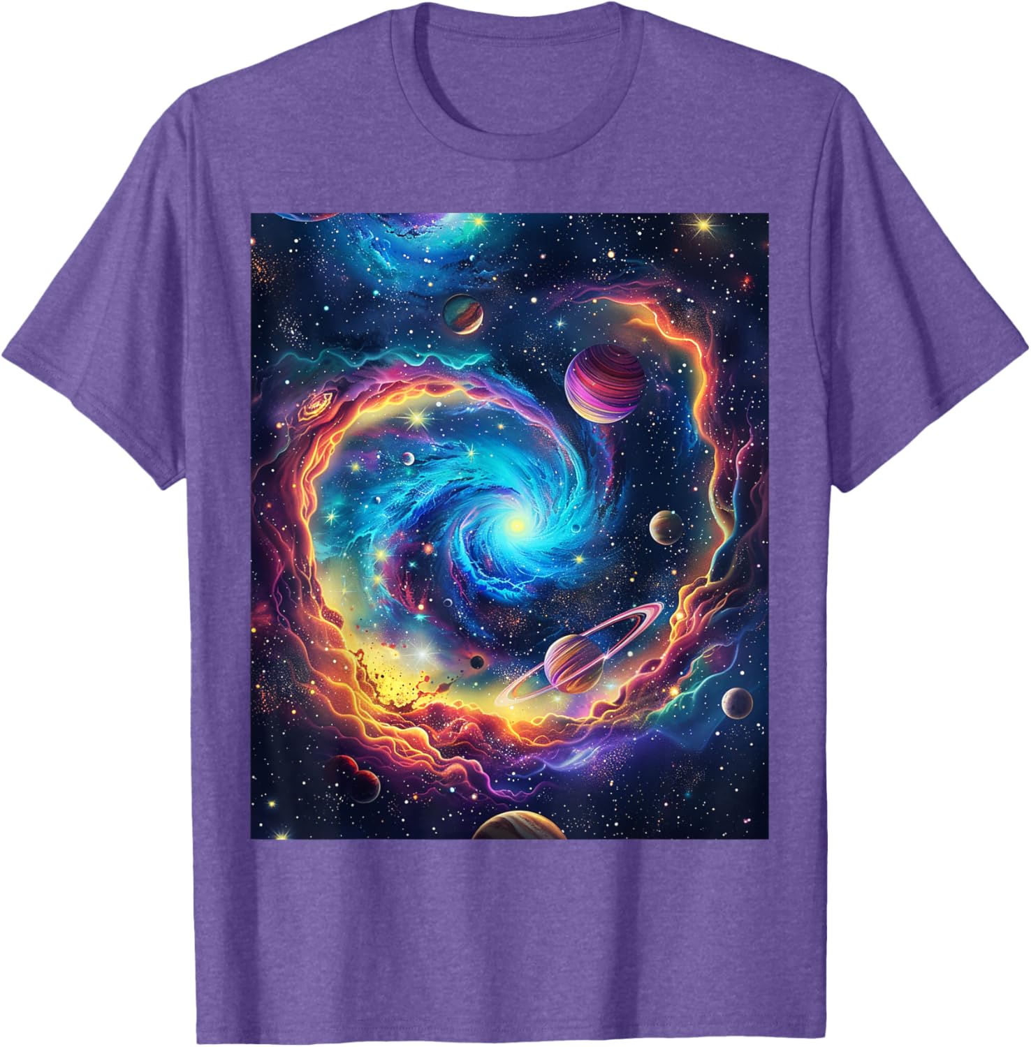 Cosmic Vortex Galaxy Space T-Shirt for Starry Nights and Adventures - 13