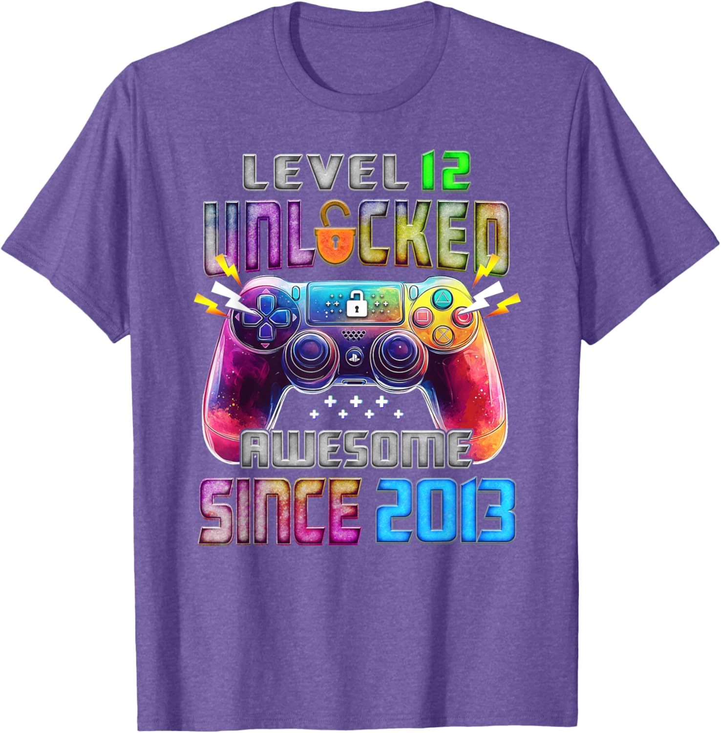 Level 12 Awesome 12 Year Old T-Shirt Fun Gift Since 2013 for Kids - 24