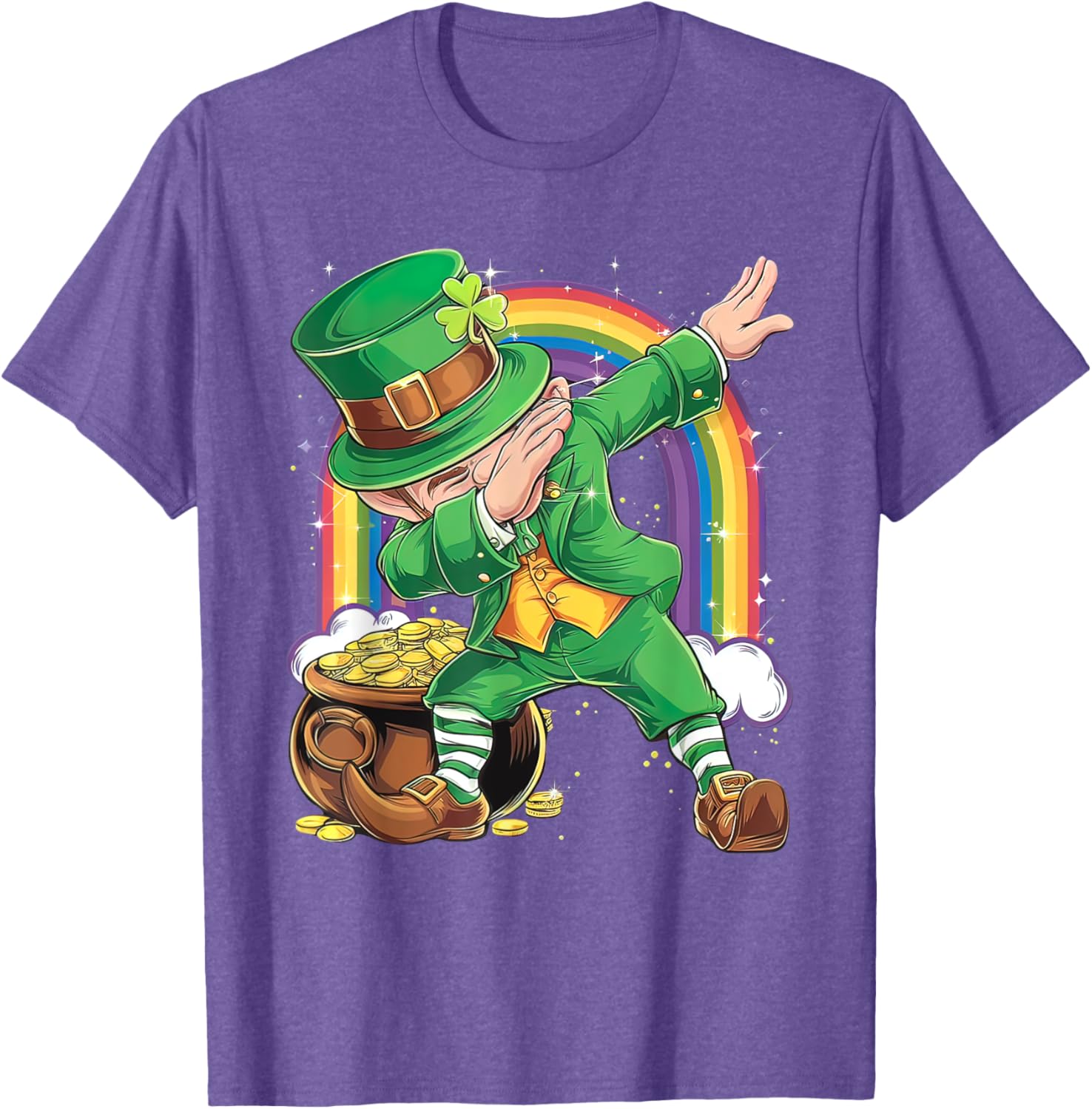 St Patricks Day Dabbing Leprechaun T-Shirt for Men, Women, Kids - 28