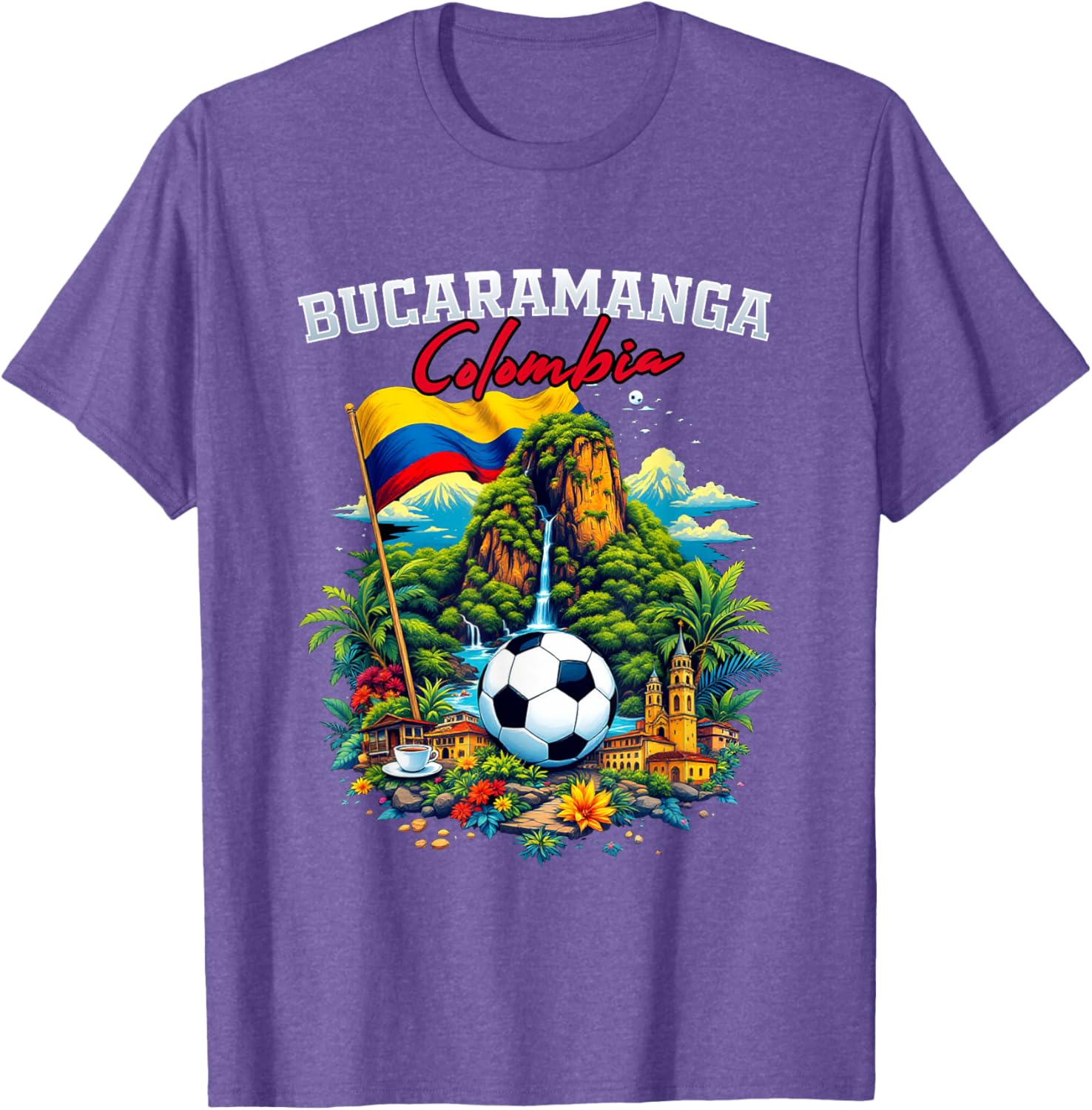 Bucaramanga Colombia Souvenir Flag T-Shirt for Travel and Fashion Lovers - 14