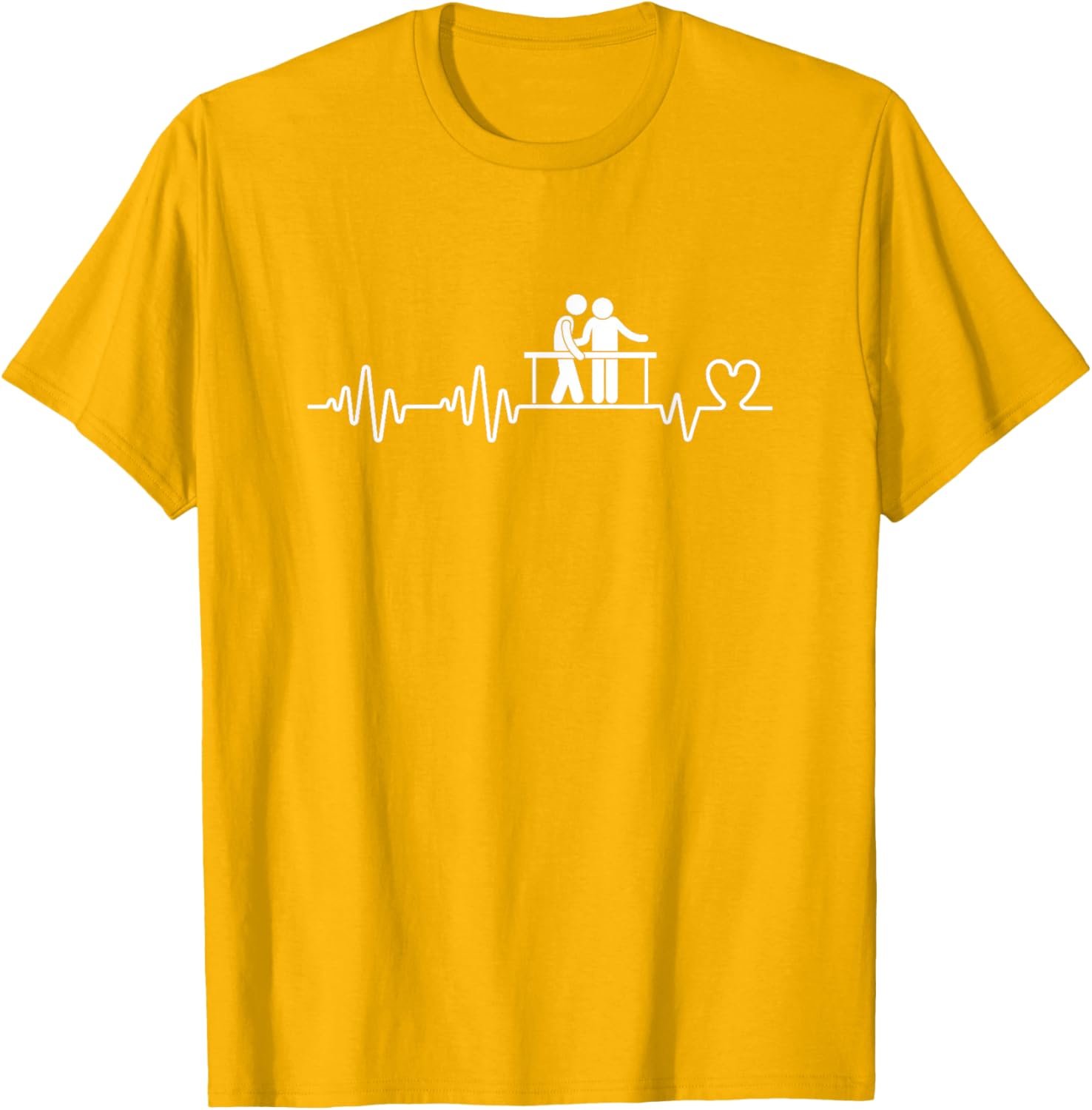 Funny Physical Therapist Heartbeat Man T-Shirt for Therapy Lovers - 8