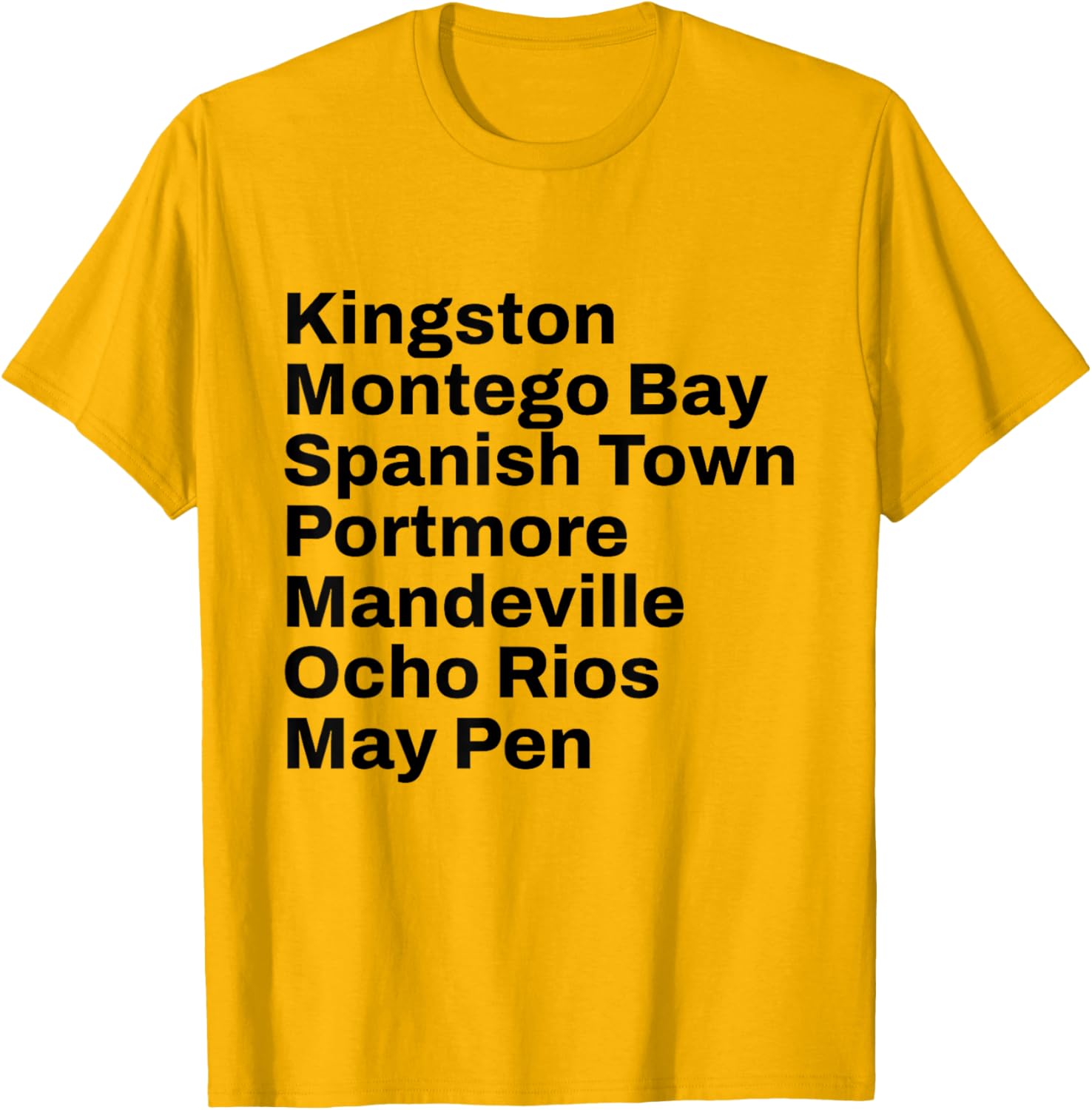 Jamaica Cities and Towns Travel T-Shirt for Adventure Lovers - 1