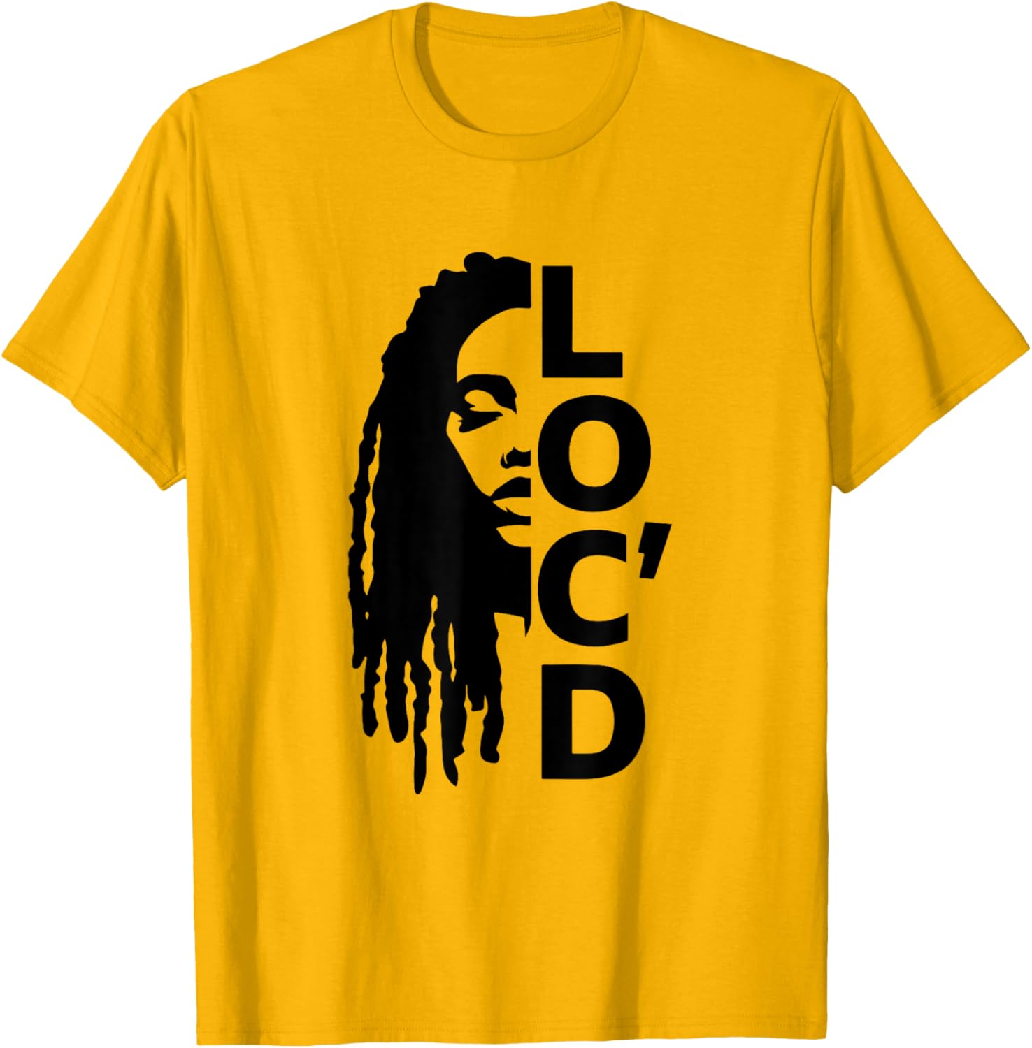 Loc'd For Life Afro Locs T-Shirt for Proud Black Melanin Women - 5