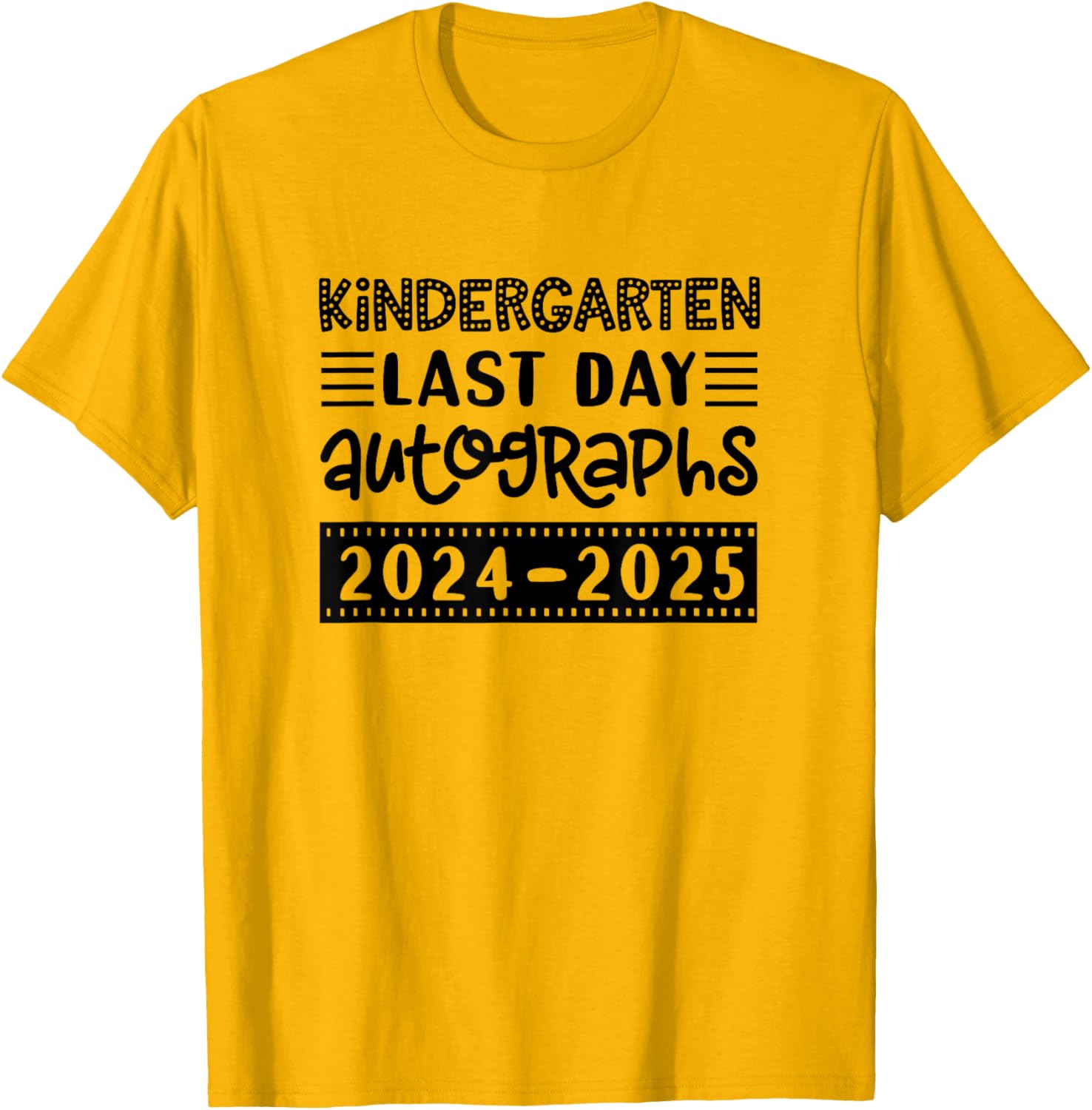 Last Day of School Kindergarten T-Shirt for Kids - Sign My Shirt Fun - 14