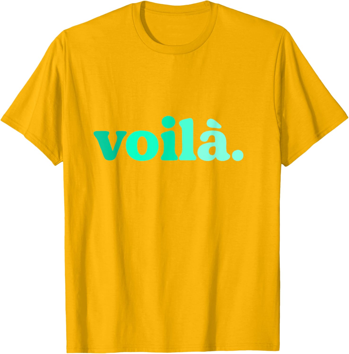 Teal Aqua Voila Me Again Graphic T-Shirt for Stylish Comfort - 9