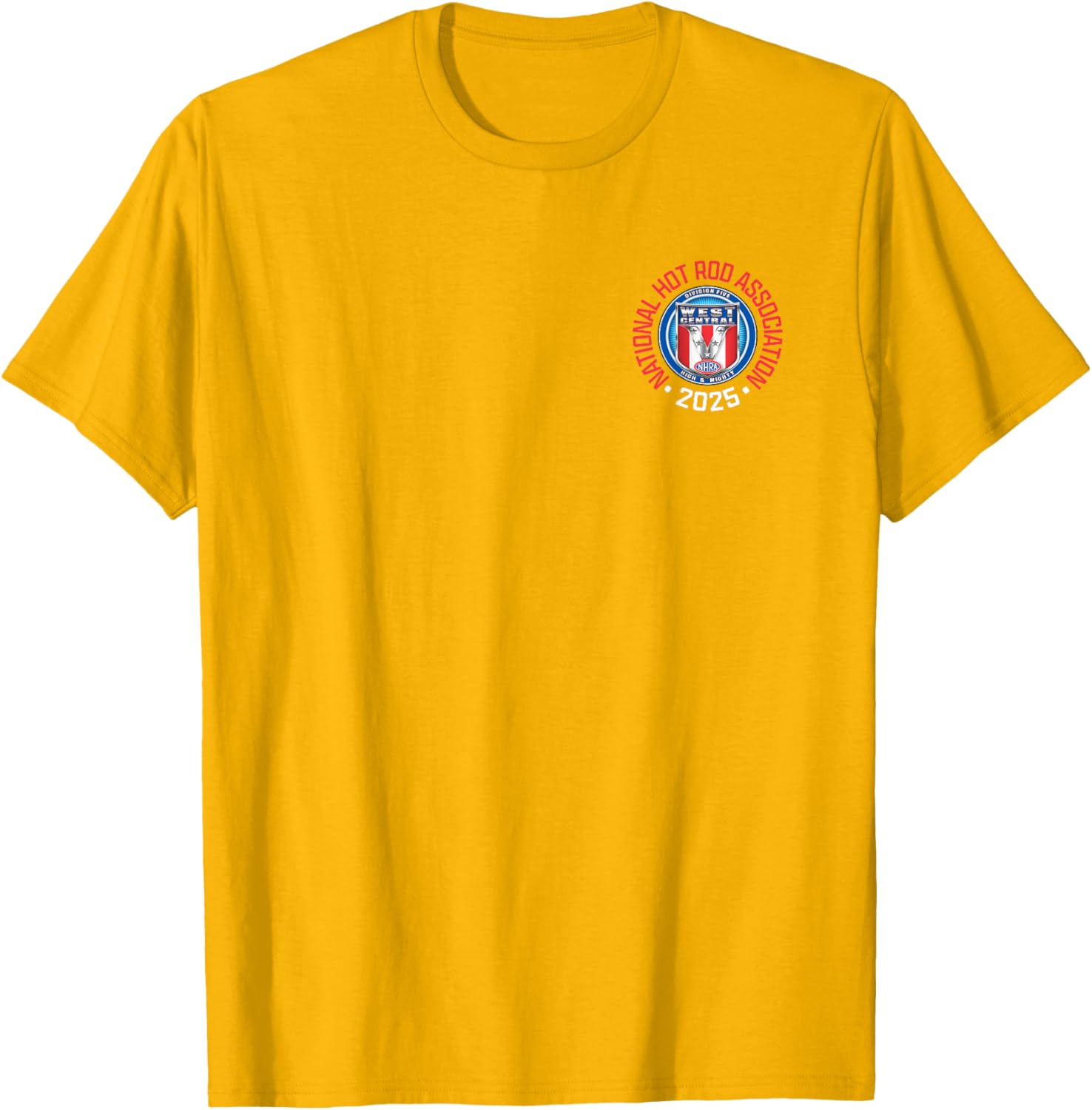 NHRA West Central Division Circle Logo T-Shirt for Motorsports Fans - 10