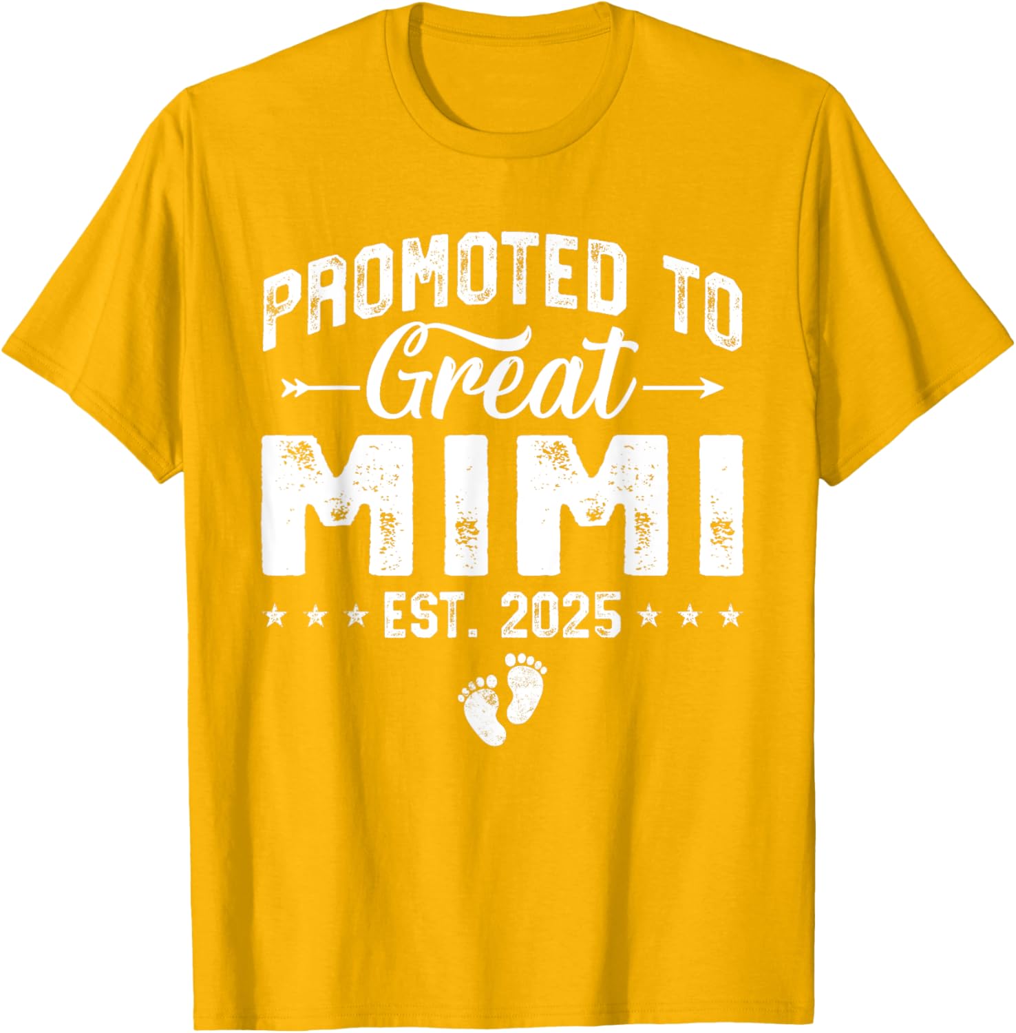 Promoted to Great Mimi 2025 New Grandma T-Shirt for Proud Grandparents - 24