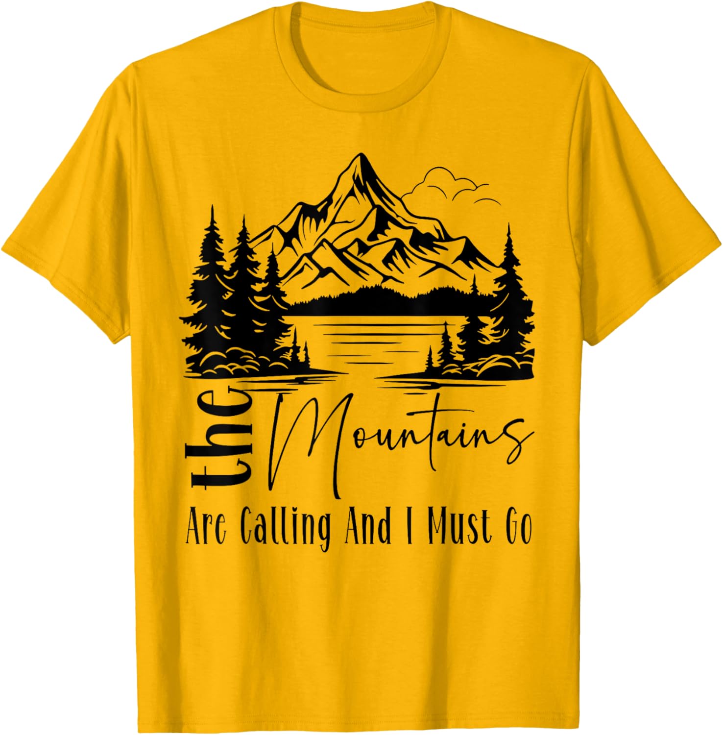 Funny Camping Hiking T-Shirt - The Mountains Are Calling Tee for Adventurers - 12