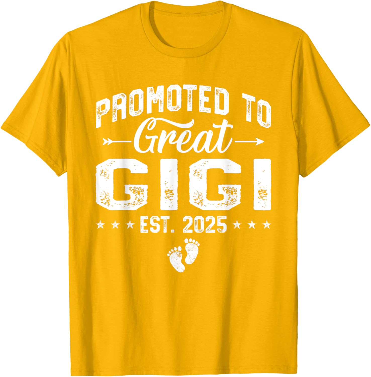 Promoted to Great Gigi 2025 Grandma T-Shirt Gift for New Grandparents - 21