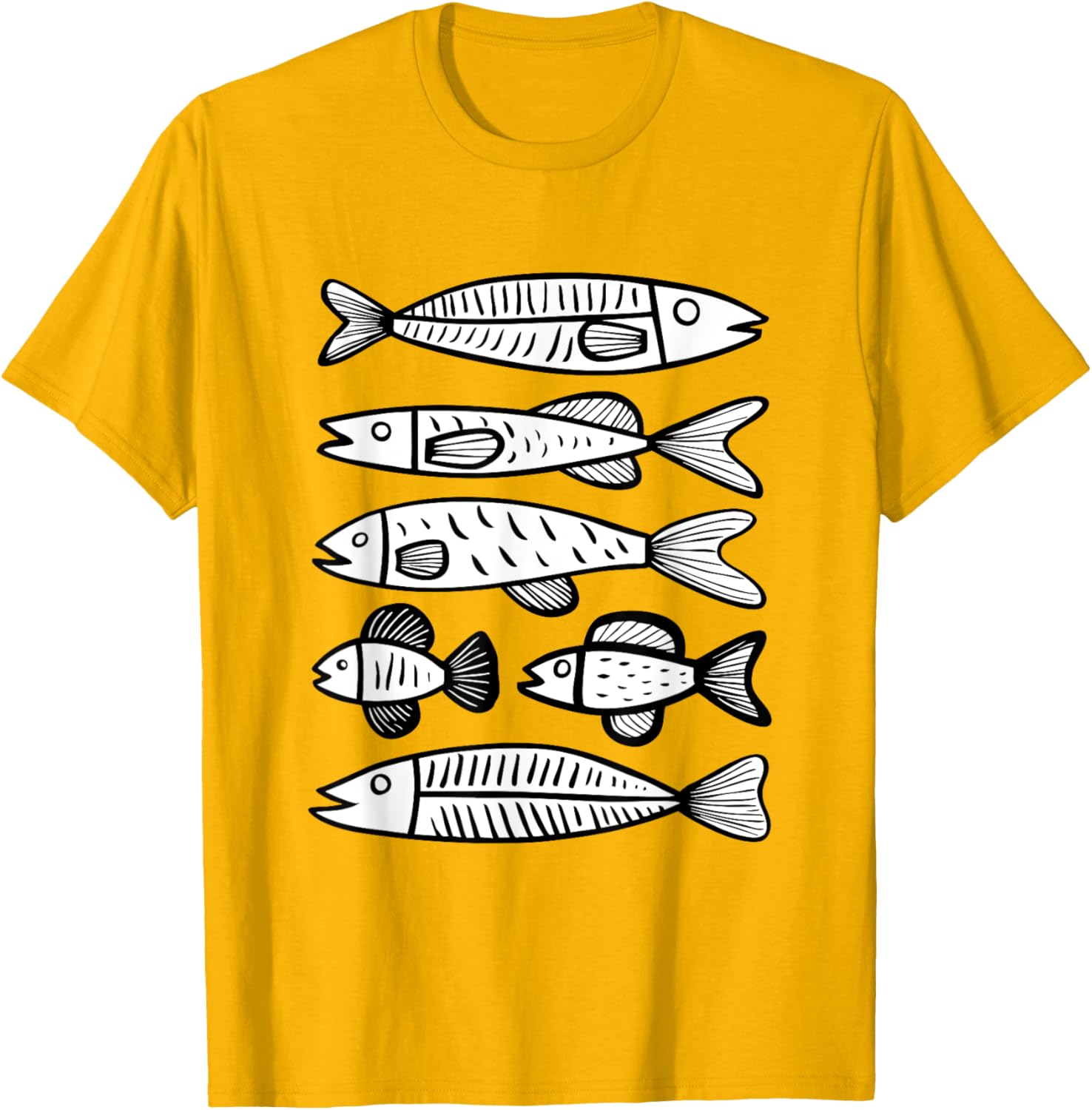 Minimalist Fish Pattern T-Shirt for Ocean Lovers – Stylish and Unique Design - 12