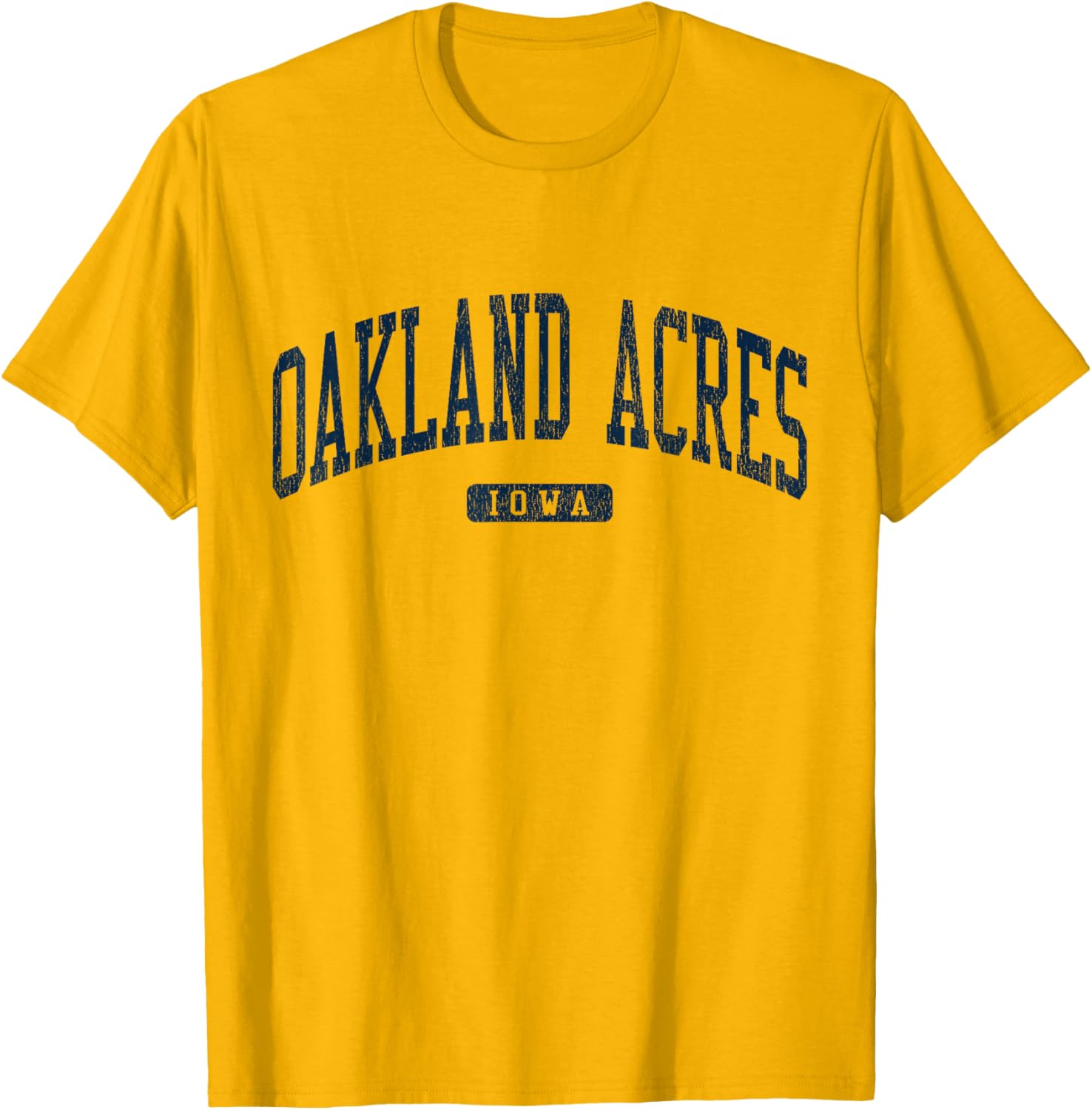 Oakland Acres Iowa College Style Blue T-Shirt for Casual Wear - 5