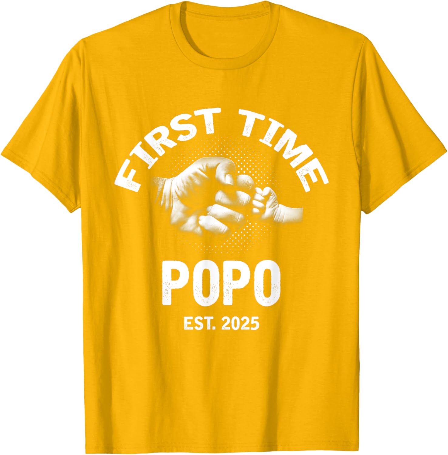 First Time Popo 2025 Father's Day Vintage T-Shirt for Dads - 14